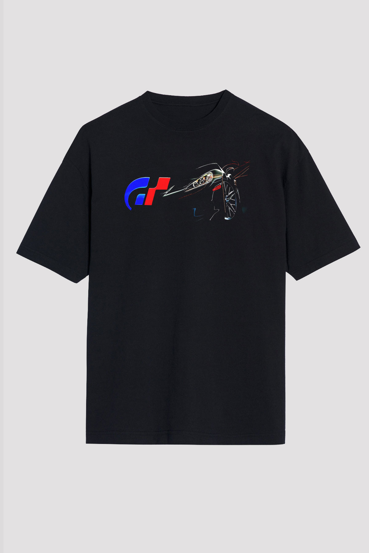 Gran Turismo Siyah Oversize Tişört Oversize T-shirt