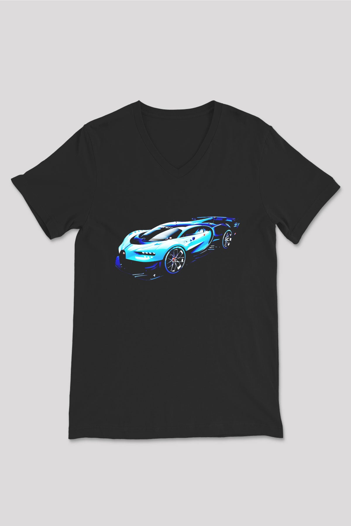Gran Turismo Siyah Unisex V Yaka Tişört
