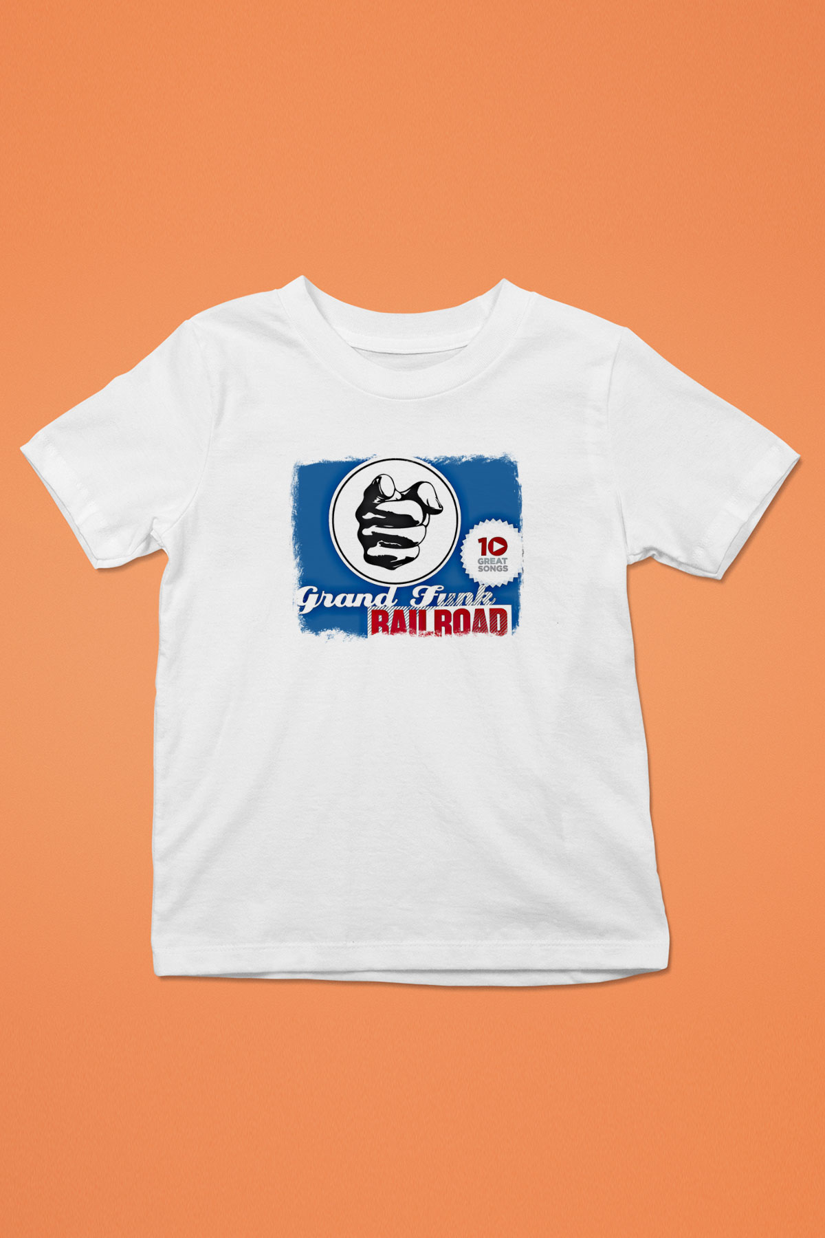 Grand Funk Railroad Baskılı Unisex Beyaz Çocuk Tişört