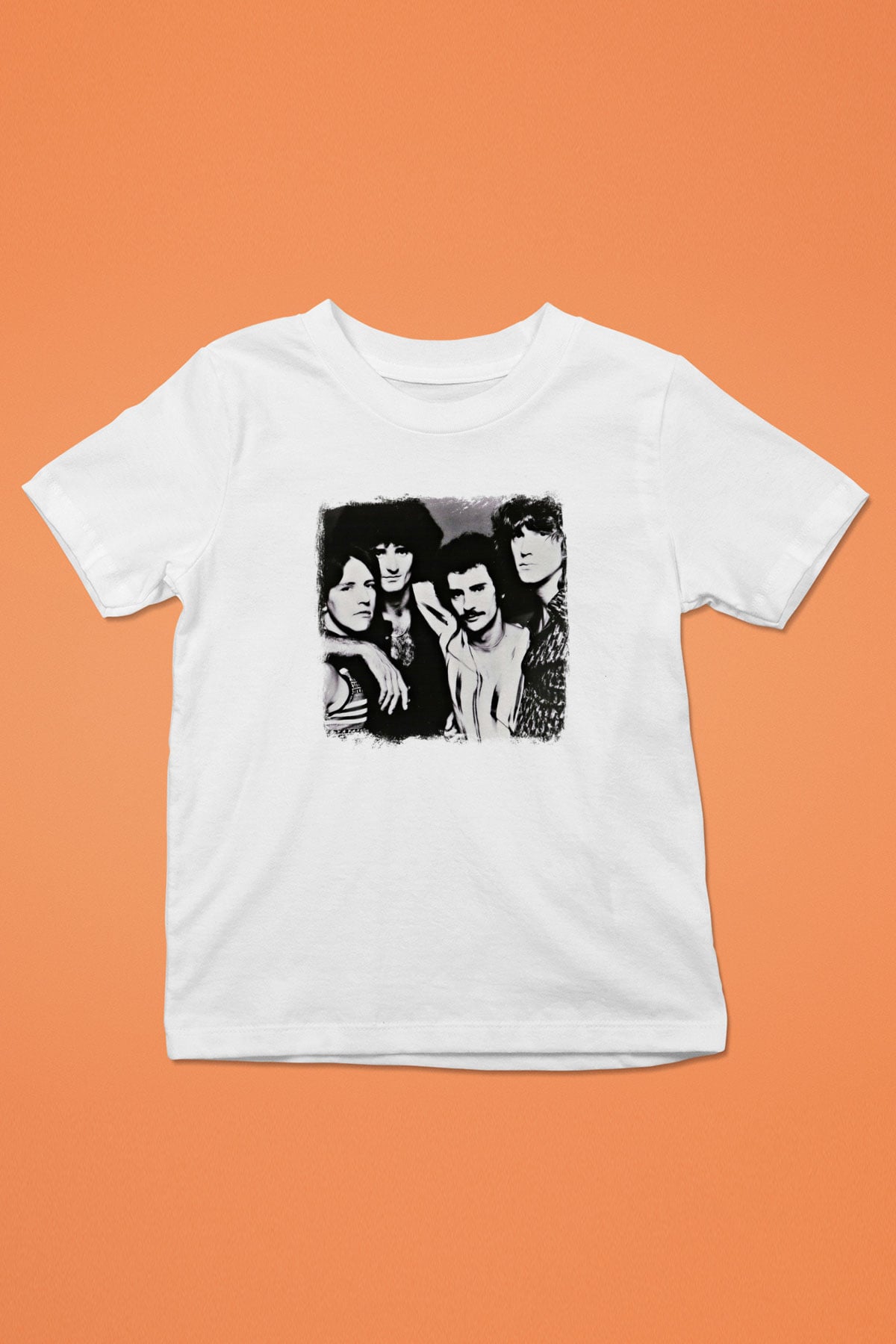 Grand Funk Railroad Baskılı Unisex Beyaz Çocuk Tişört