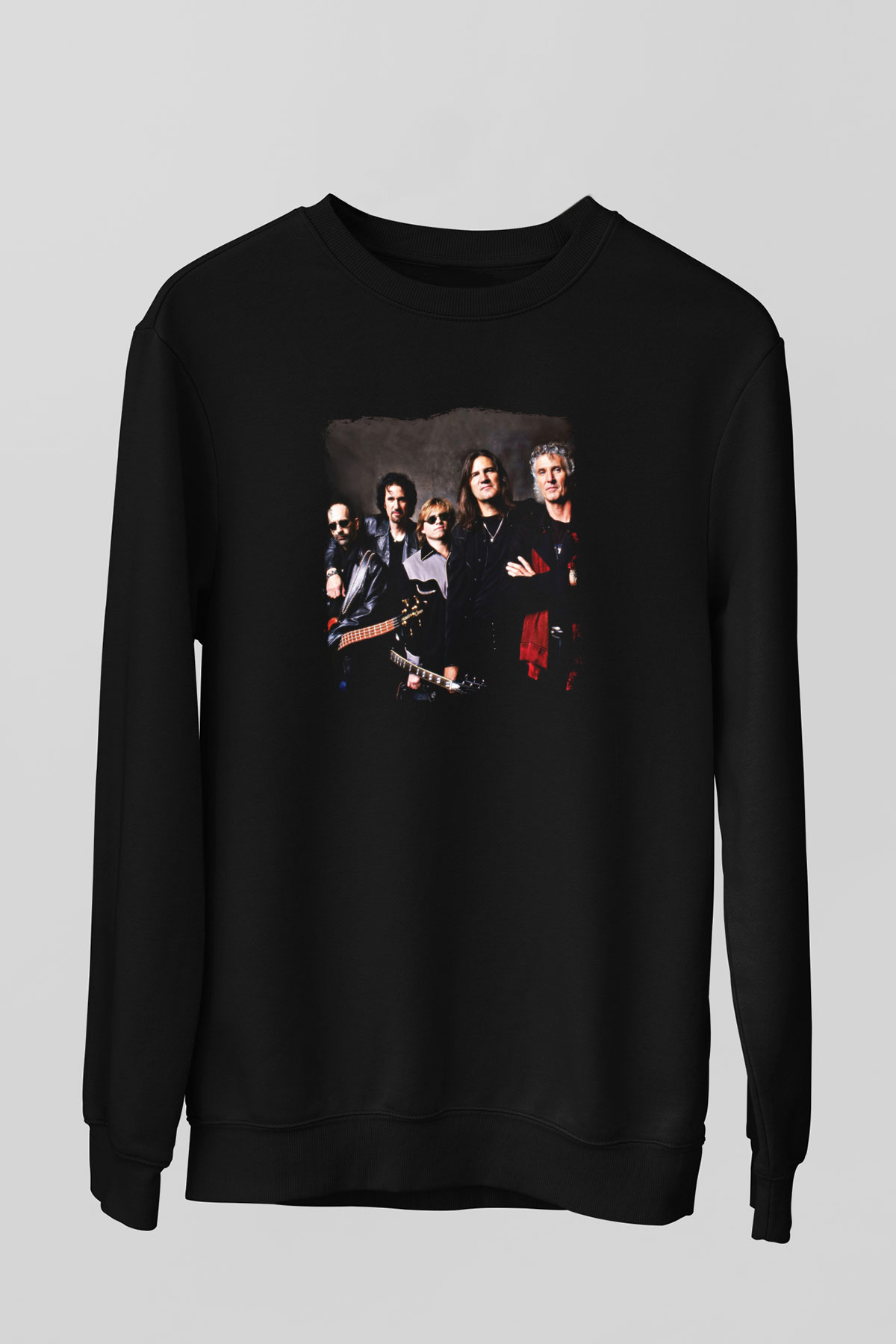 Grand Funk Railroad Baskılı Unisex Siyah Sweatshirt