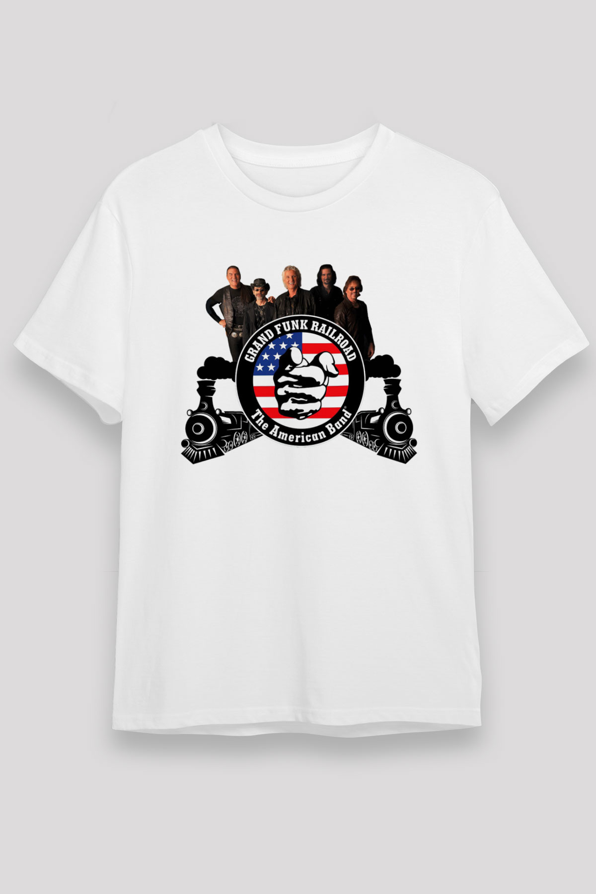 Grand Funk Railroad Beyaz Unisex Tişört T-Shirt - TişörtFabrikası