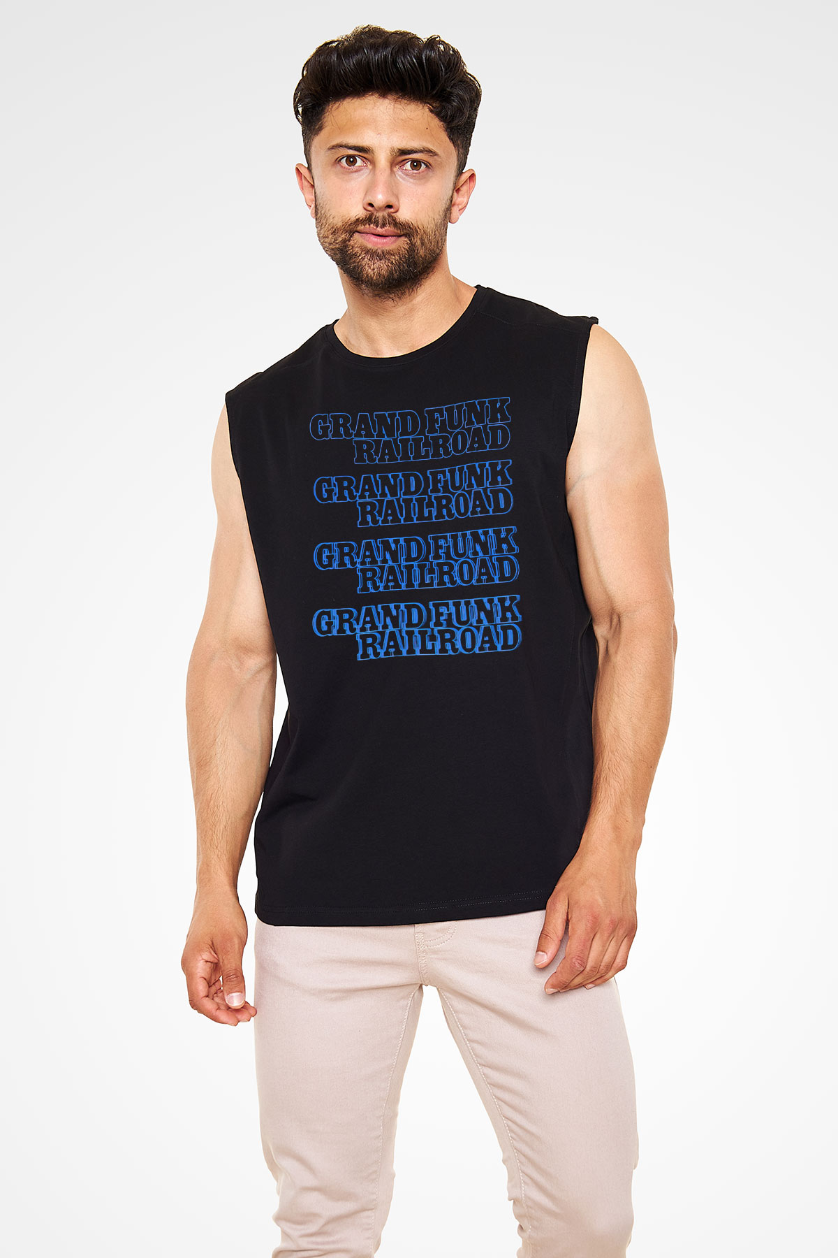 Grand Funk Railroad Siyah Unisex Kolsuz Tişört