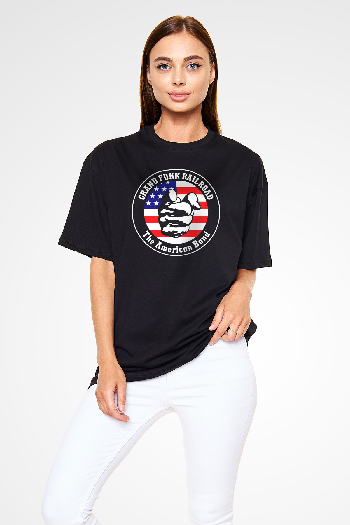 Grand Funk Railroad Siyah Unisex Oversize Tişört T-Shirt