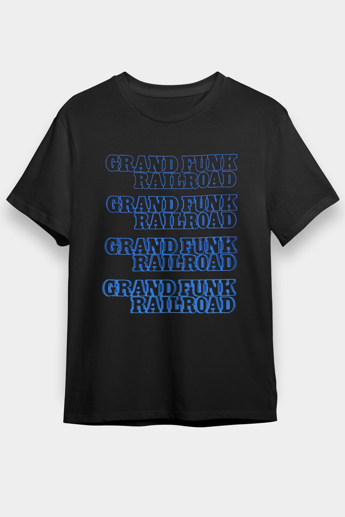 Grand Funk Railroad Siyah Unisex Tişört T-Shirt - TişörtFabrikası