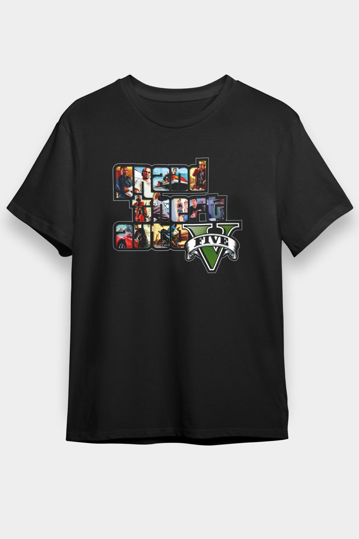 Grand Theft Auto Siyah Unisex Tişört T-Shirt