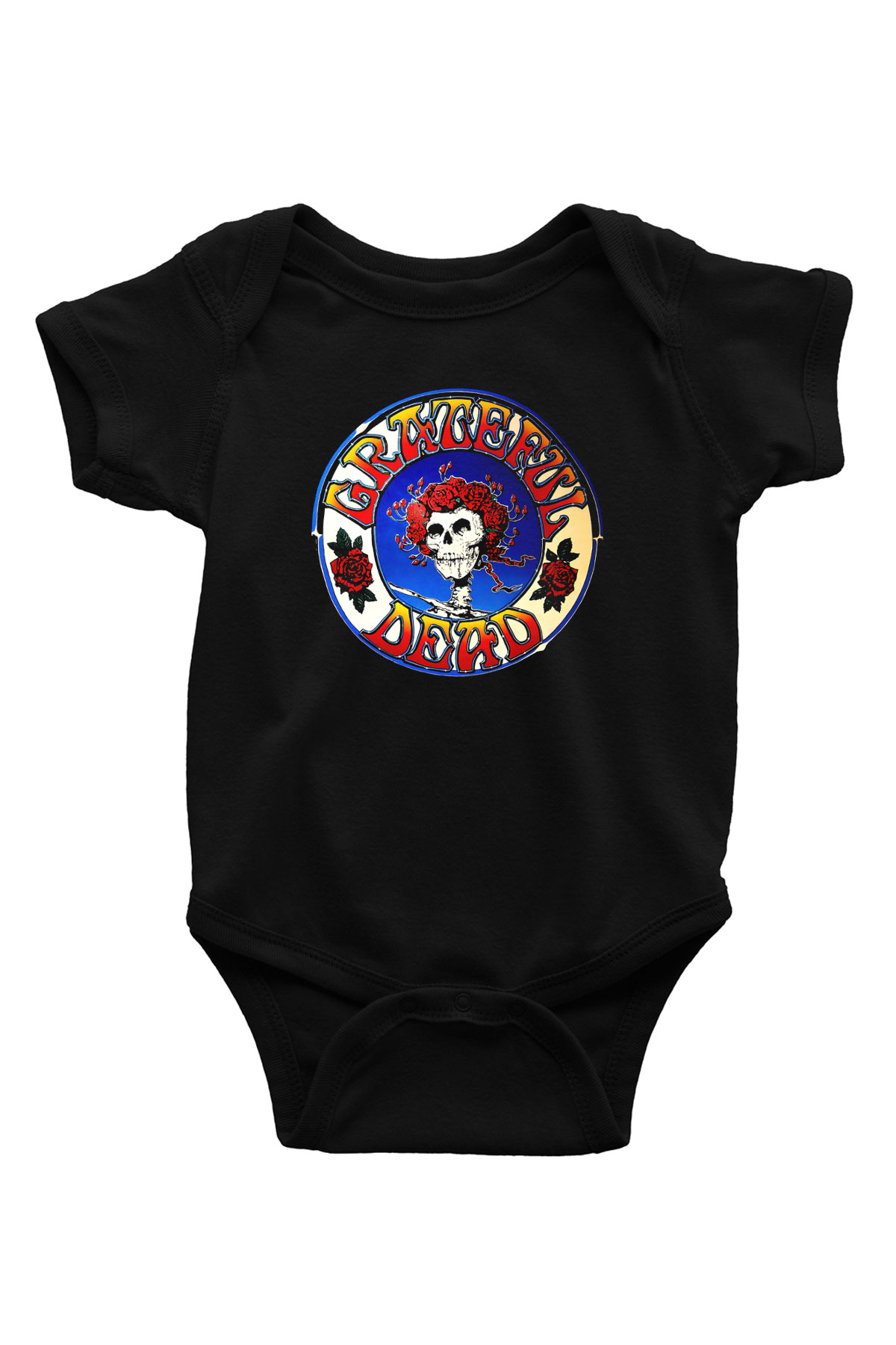 Grateful Dead Baskılı Siyah Bebek Body - Zıbın