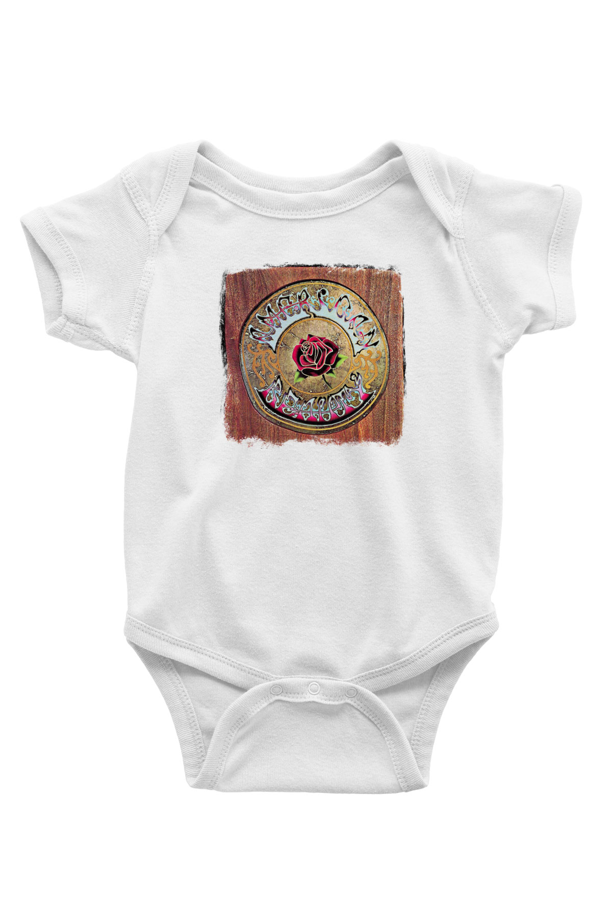 Grateful Dead Baskılı Unisex Beyaz Bebek Body - Zıbın