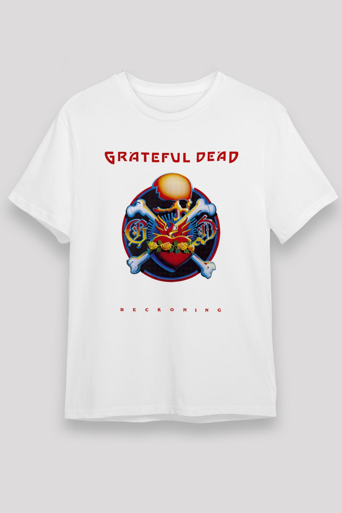Grateful Dead Beyaz Unisex Tişört T-Shirt - TişörtFabrikası