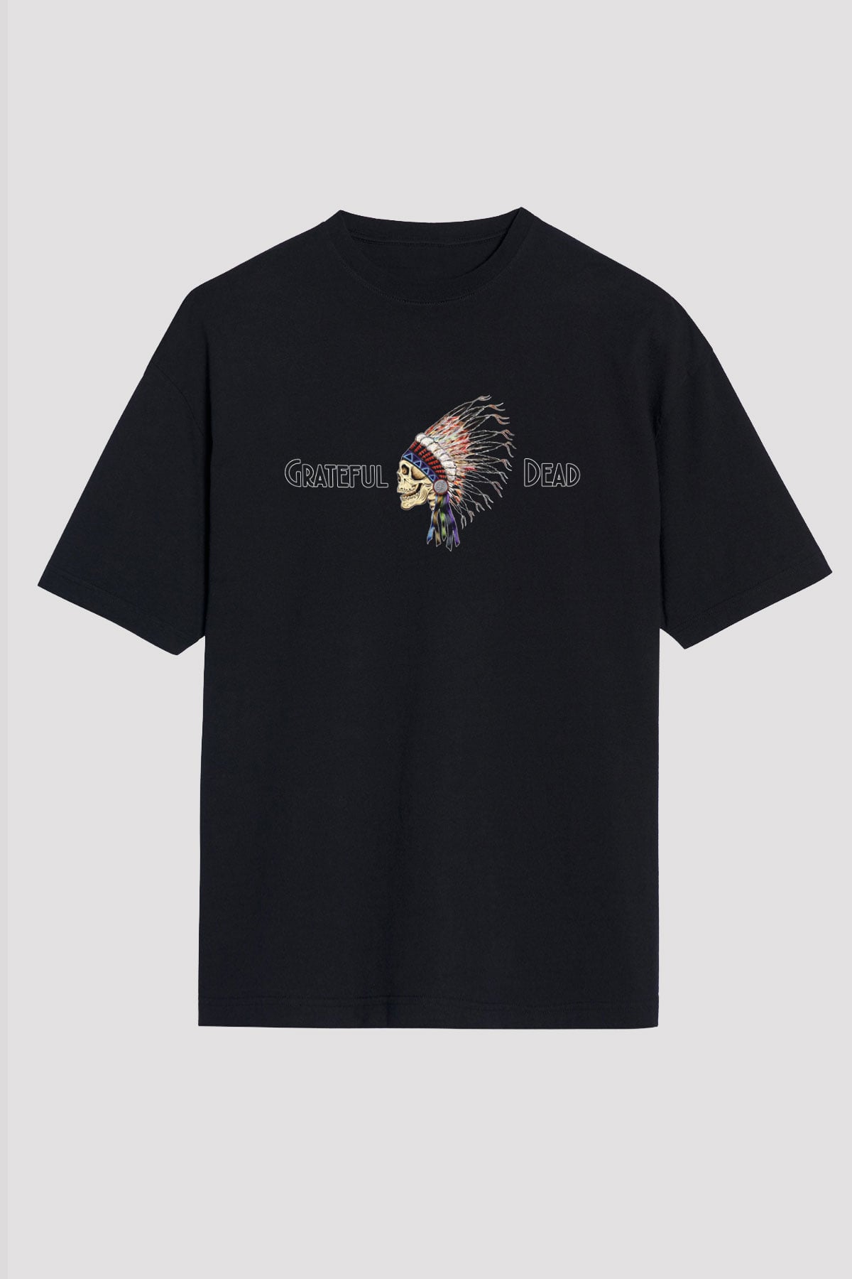 Grateful Dead Siyah Unisex Oversize Tişört T-Shirt