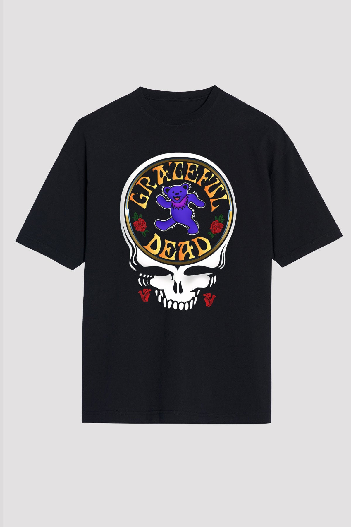 Grateful Dead Siyah Unisex Oversize Tişört T-Shirt