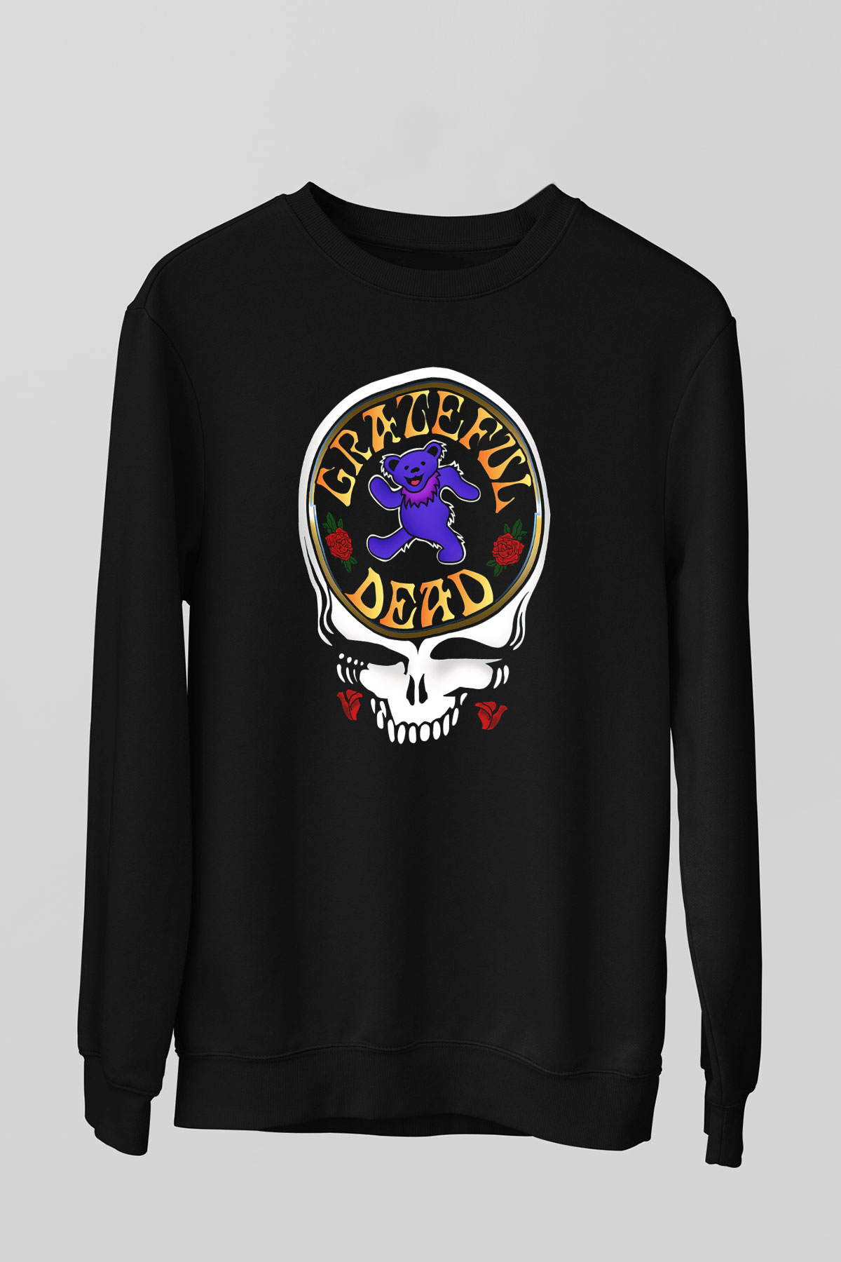 Grateful Dead Siyah Unisex Sweatshirt
