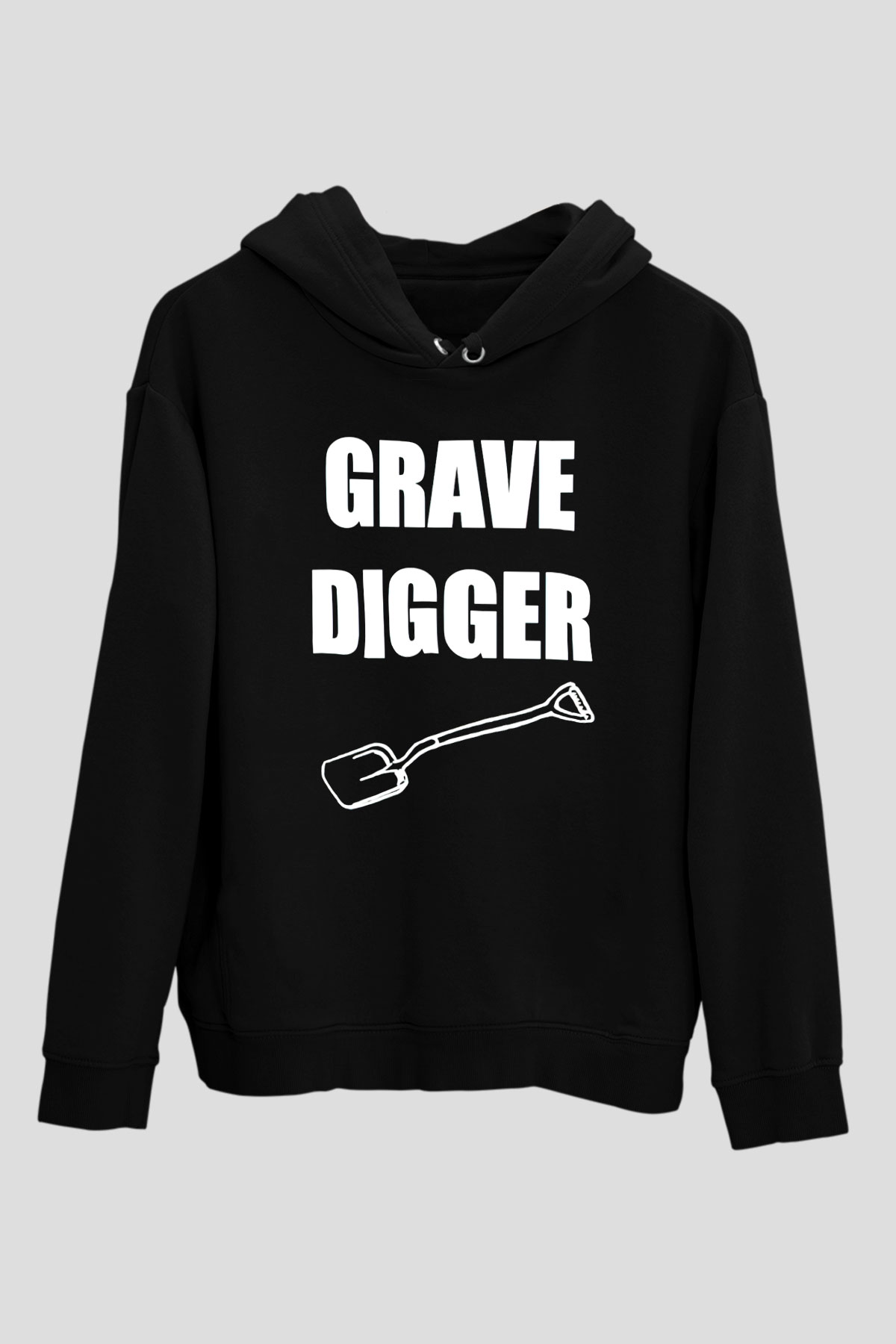 Grave Digger Siyah Unisex Kapüşonlu Sweatshirt