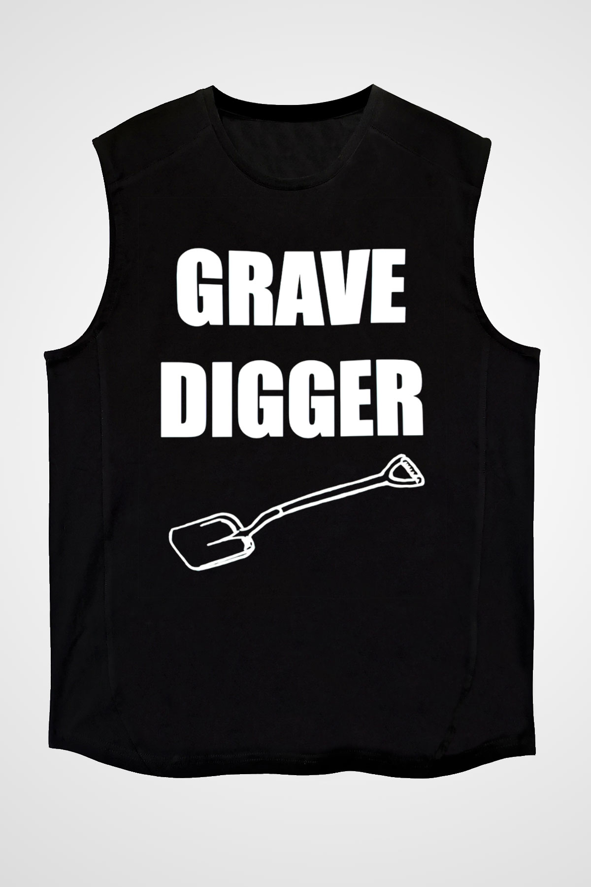 Grave Digger Siyah Unisex Kolsuz Tişört