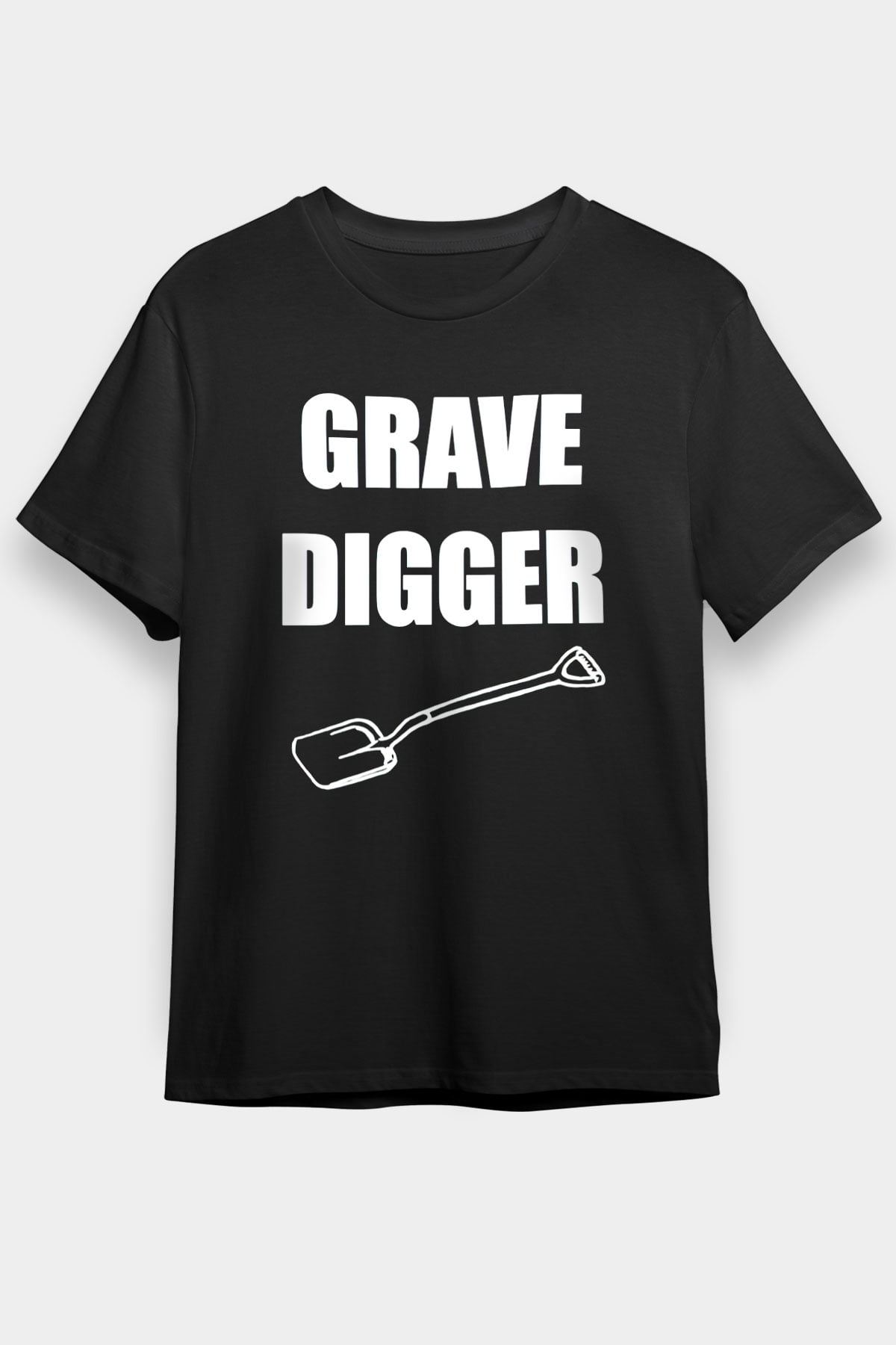 Grave Digger Siyah Unisex Tişört T-Shirt - TişörtFabrikası