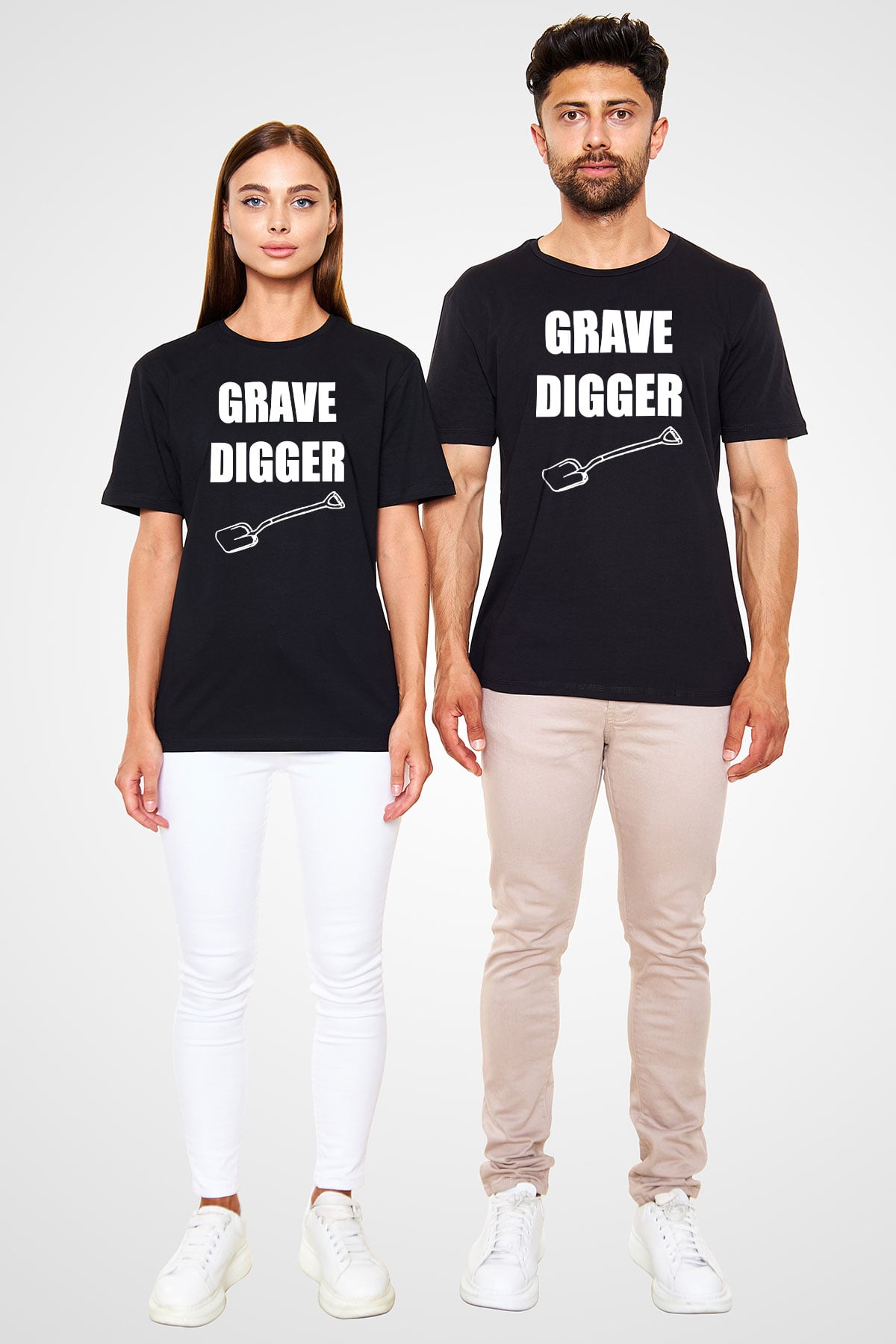 Grave Digger Siyah Unisex Tişört T-Shirt - TişörtFabrikası