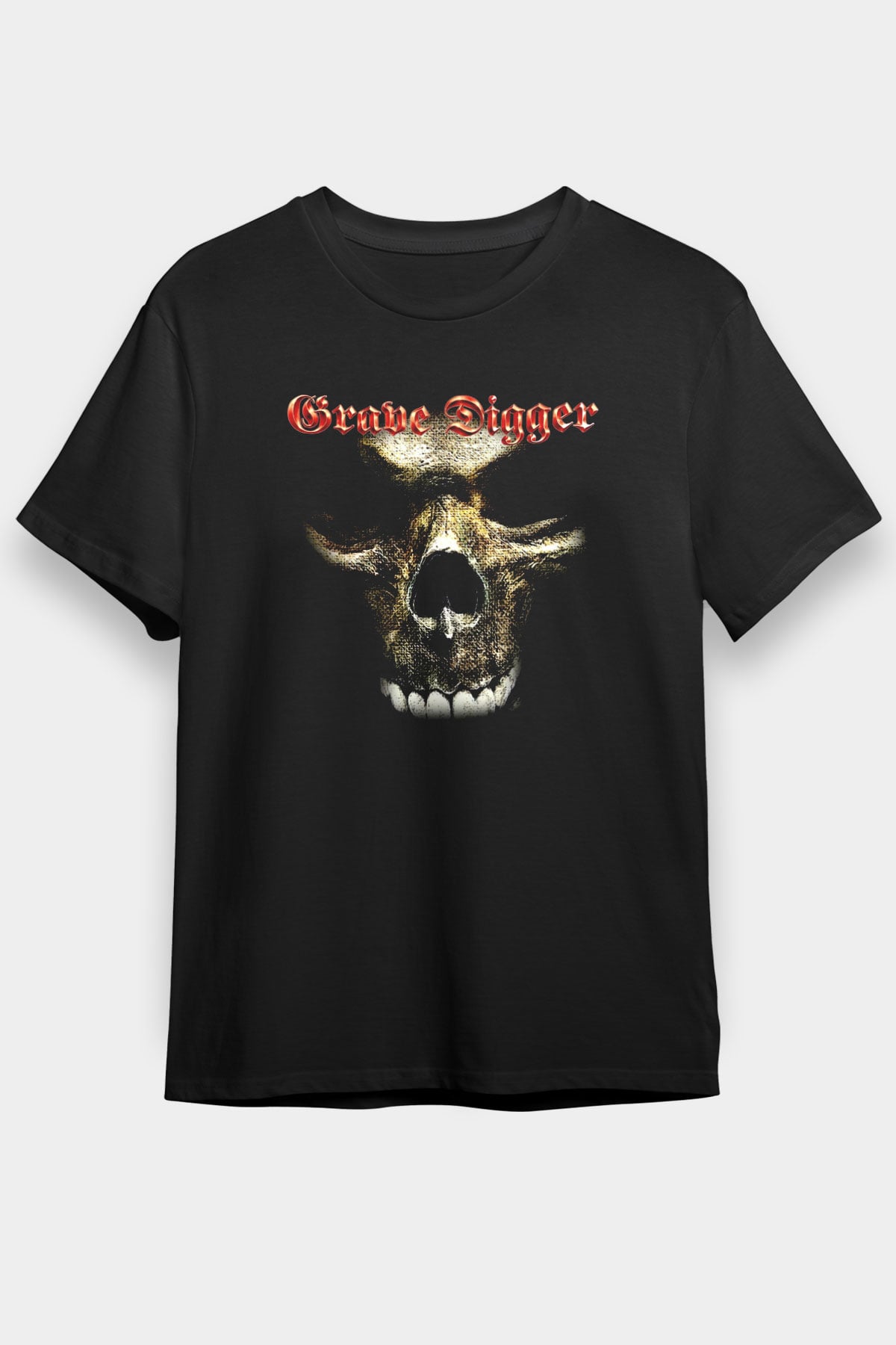 Grave Digger Siyah Unisex Tişört T-Shirt - TişörtFabrikası