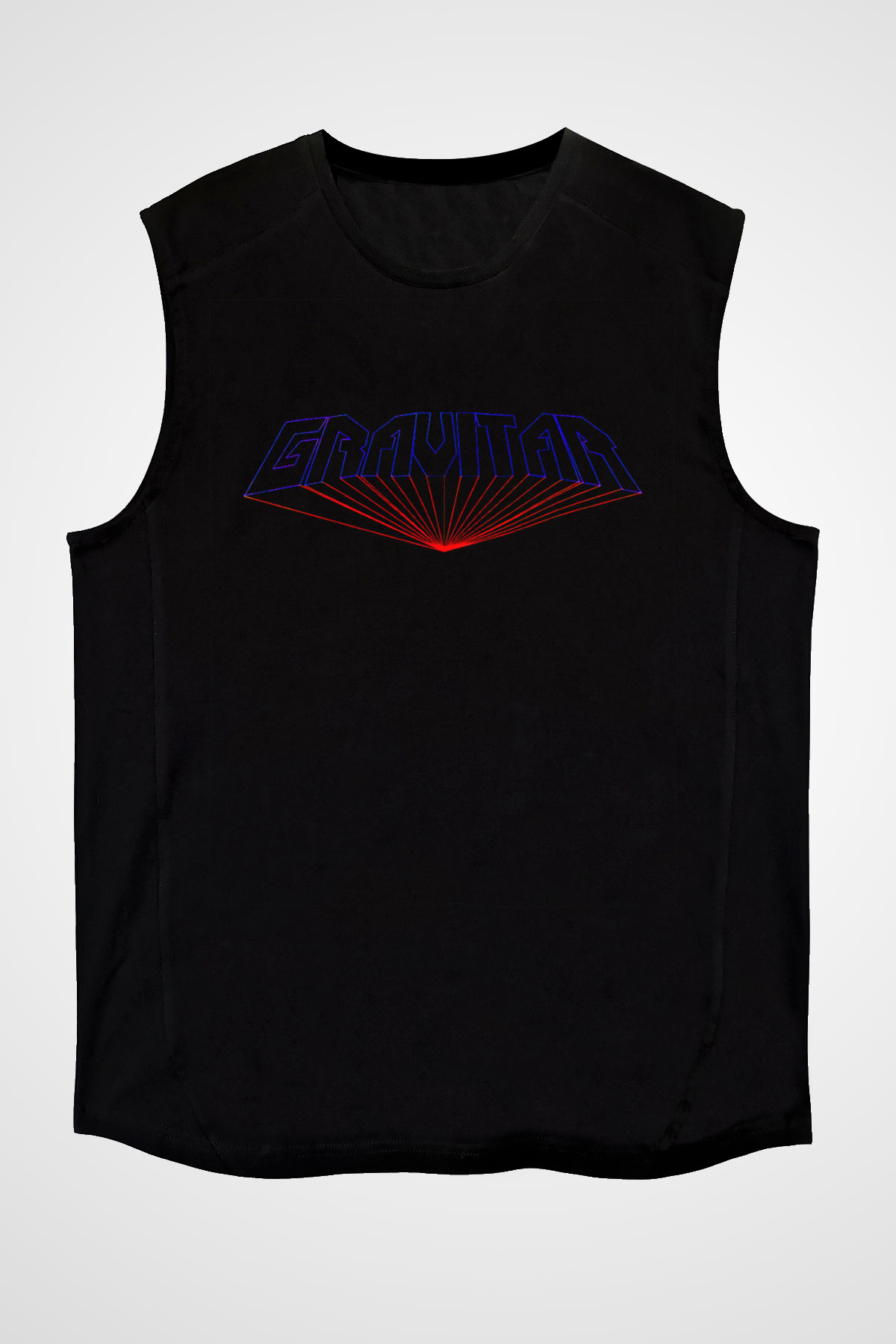 Gravitar Siyah Unisex  Kolsuz Tişört