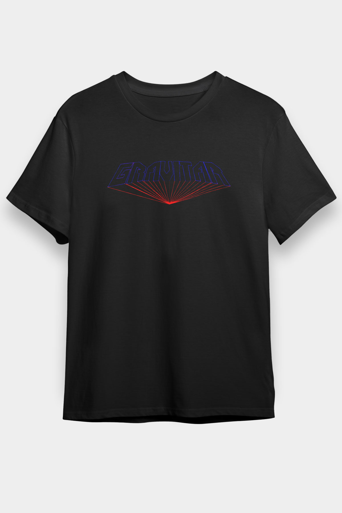 Gravitar Siyah Unisex Tişört