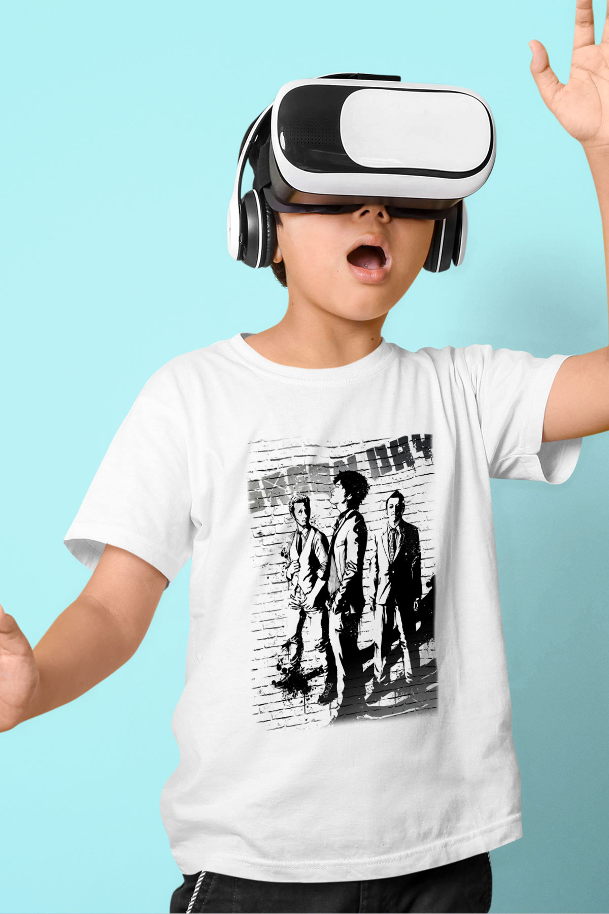 Green Day Beyaz Unisex Çocuk Tişört