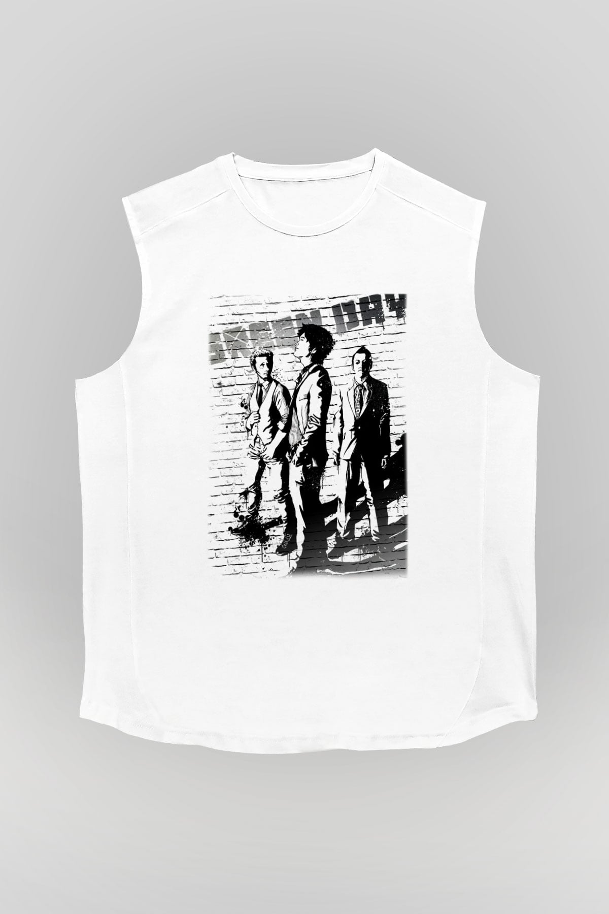 Green Day Beyaz Unisex Kolsuz Tişört