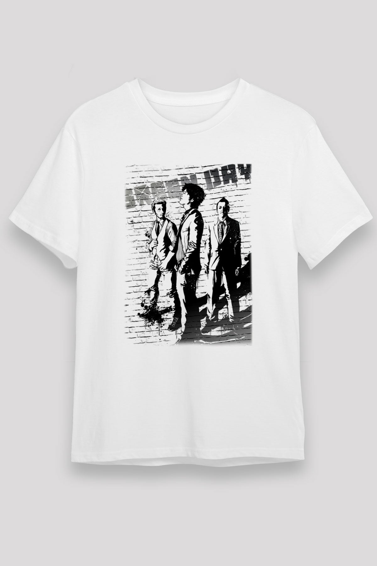 Green Day Beyaz Unisex Tişört T-Shirt - TişörtFabrikası