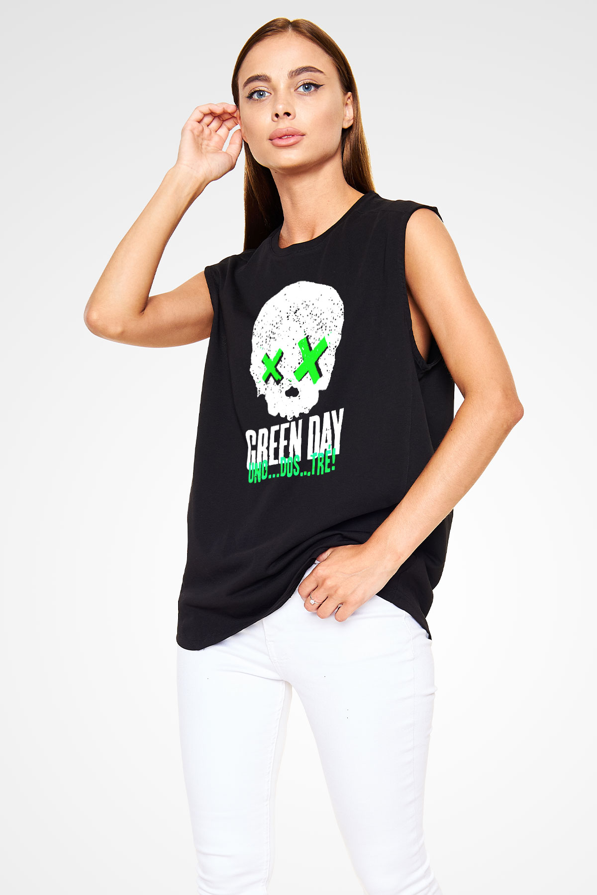 Green Day Siyah Unisex Kolsuz Tişört