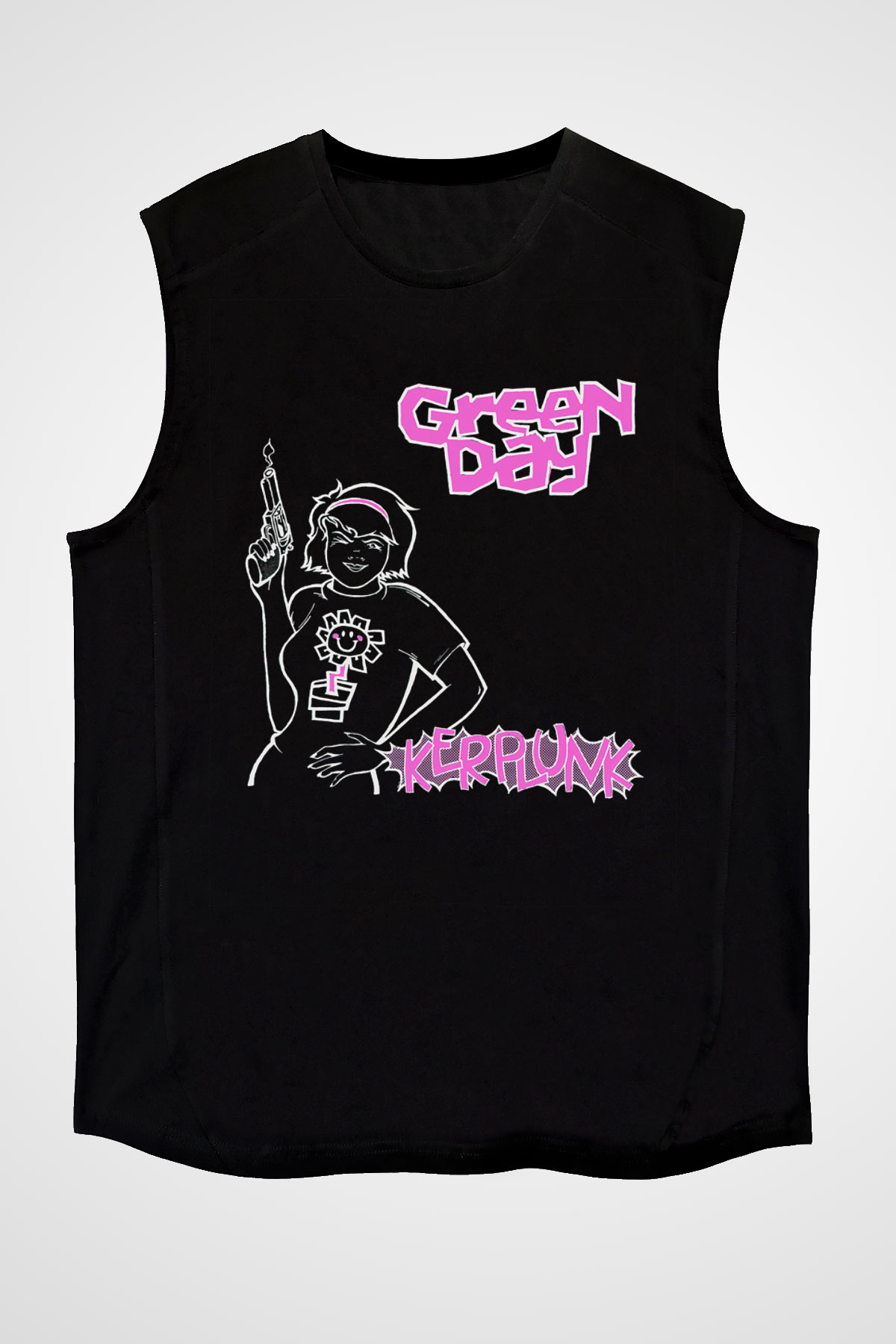 Green Day Siyah Unisex Kolsuz Tişört