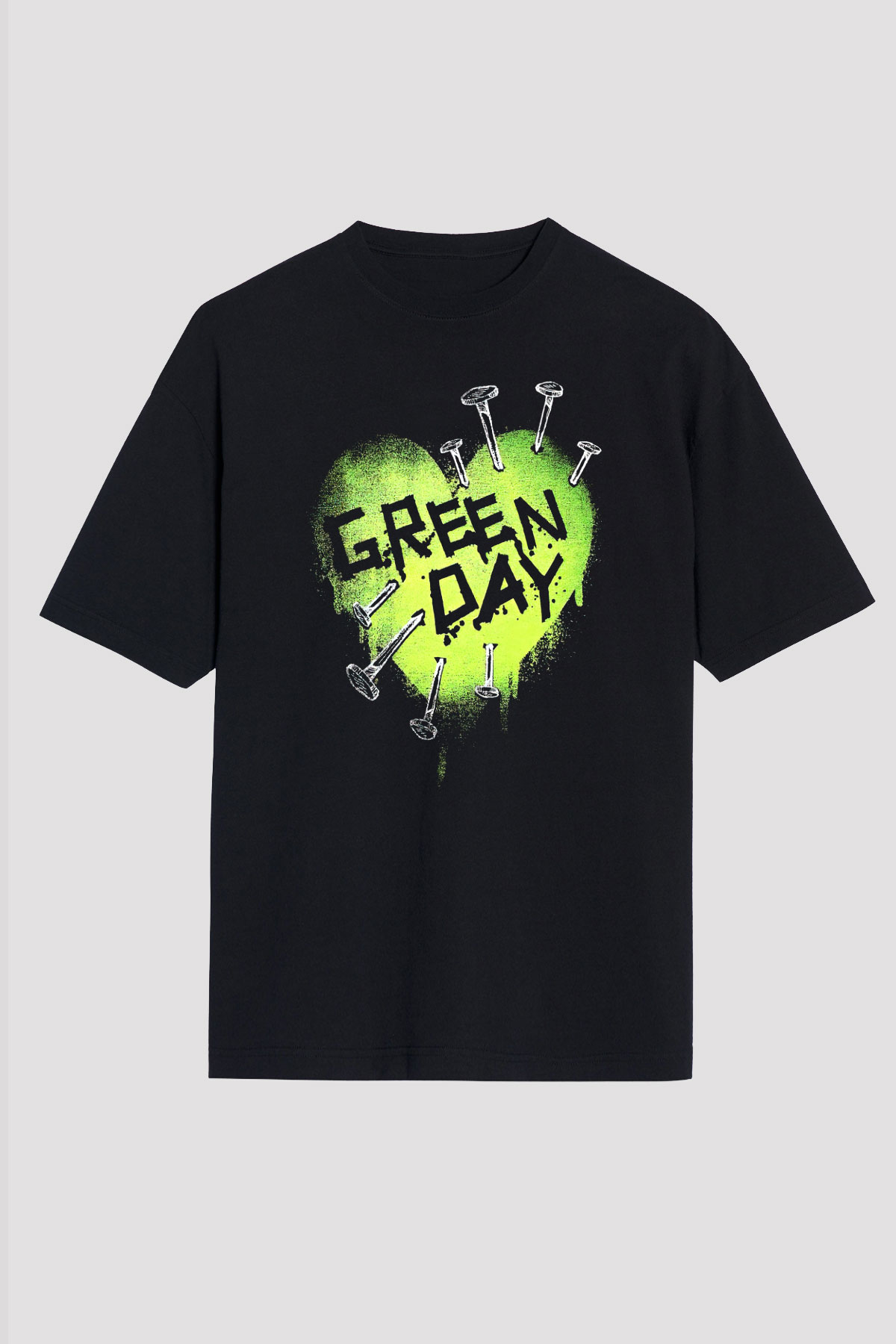 Green Day Siyah Unisex Oversize Tişört T-Shirt