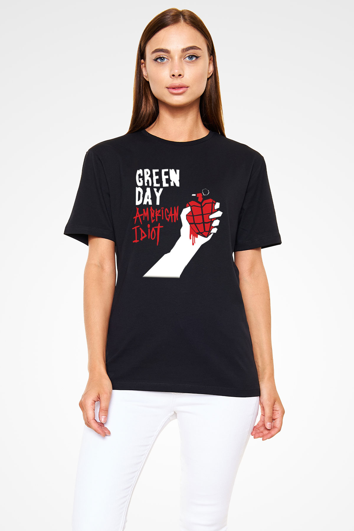 Green Day Siyah Unisex Tişört T-Shirt - TişörtFabrikası