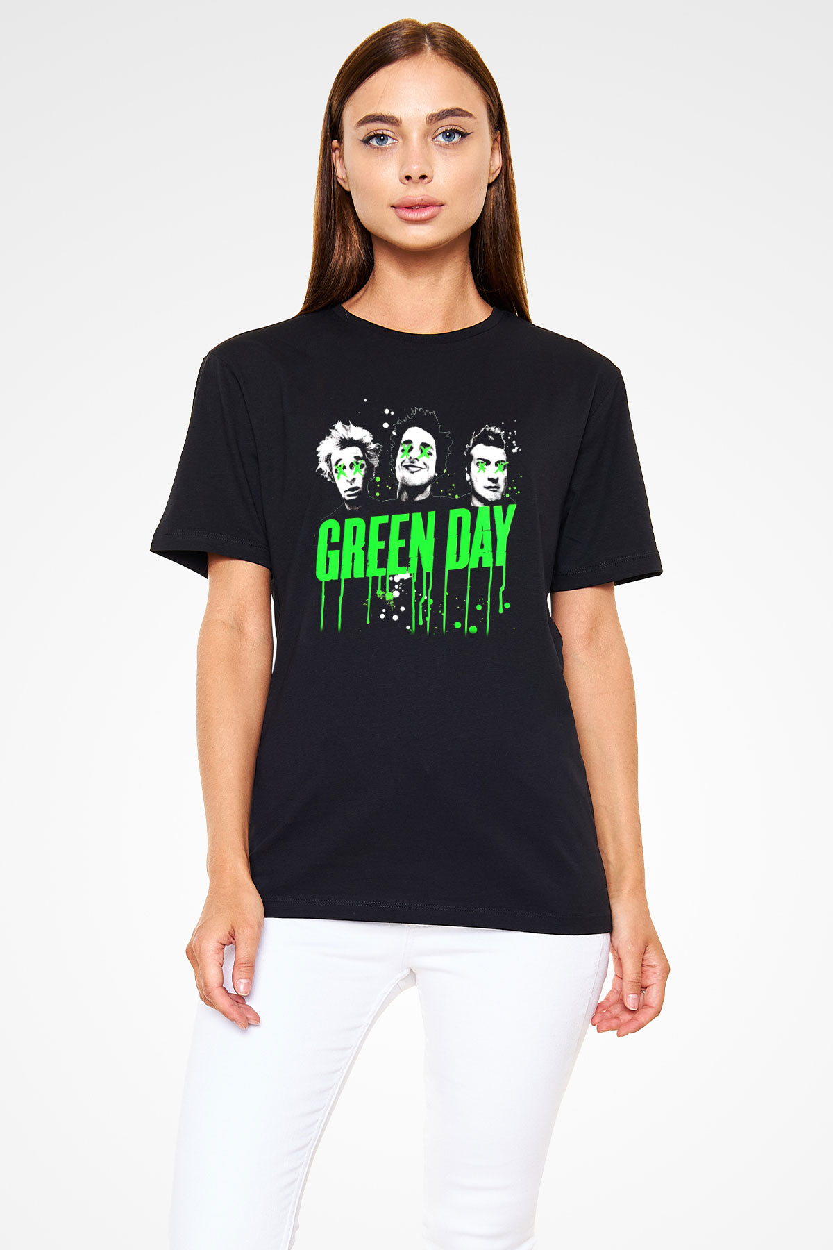 Green Day Siyah Unisex Tişört T-Shirt - TişörtFabrikası
