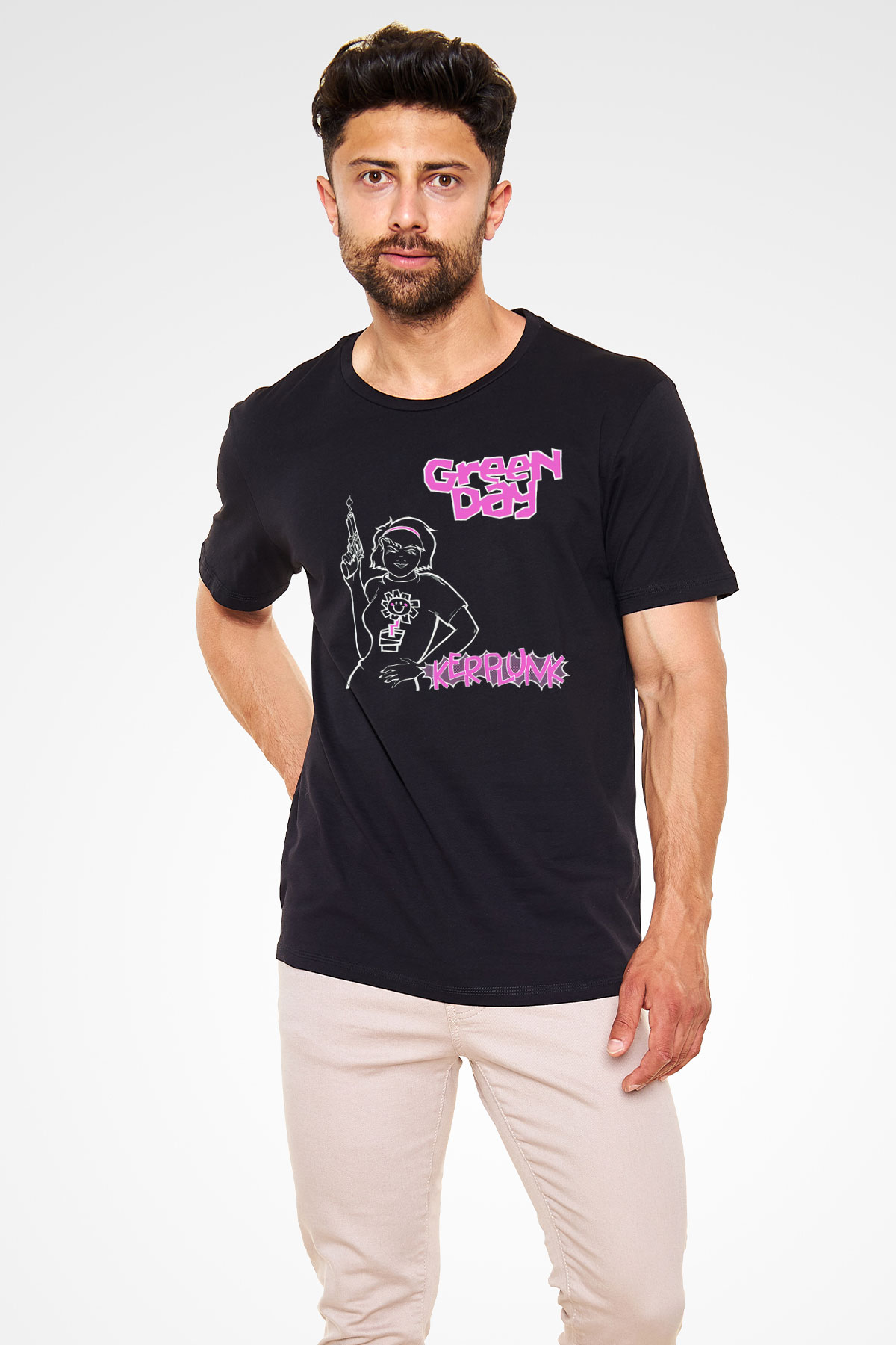 Green Day Siyah Unisex Tişört T-Shirt - TişörtFabrikası