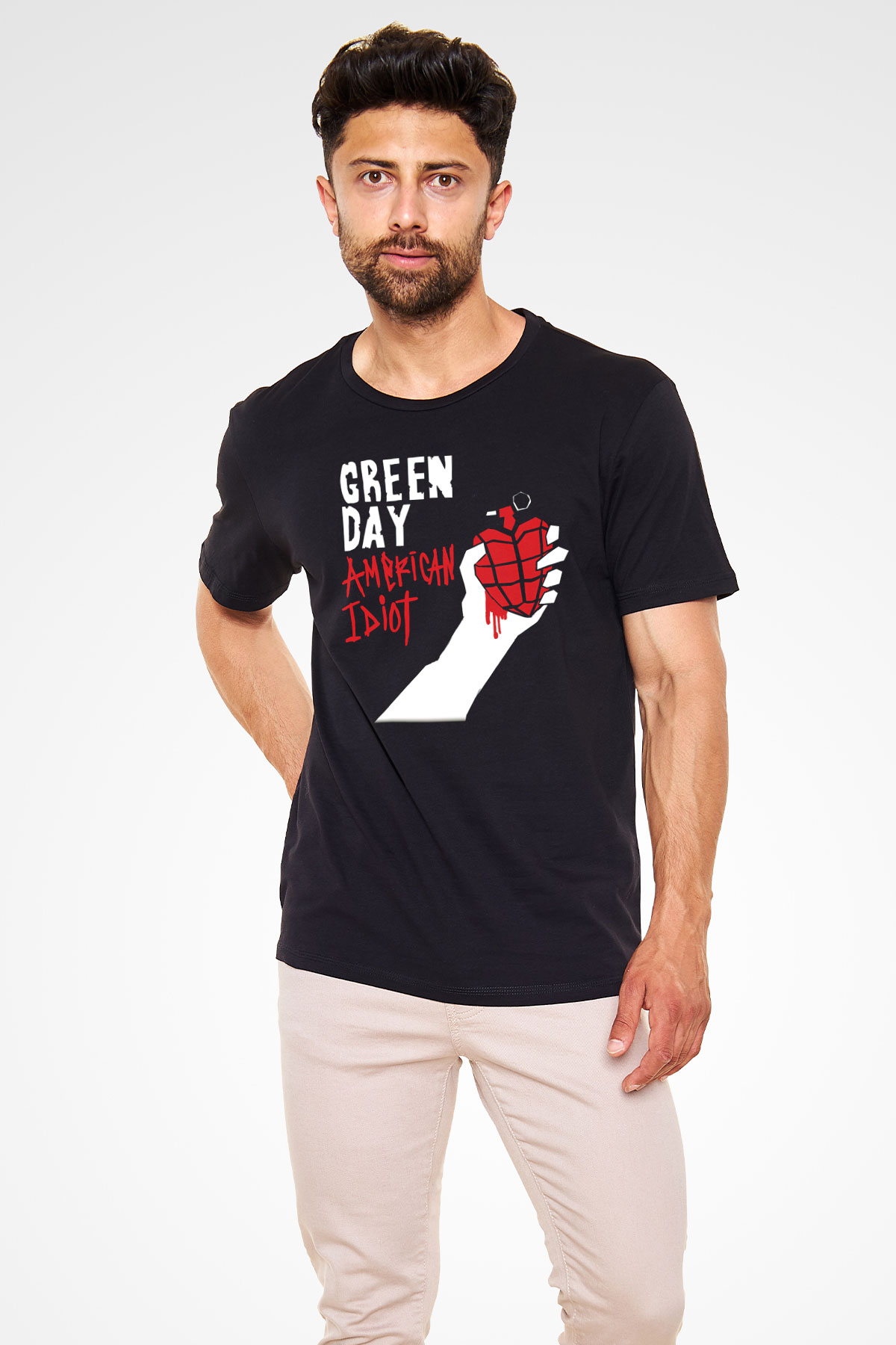 Green Day Siyah Unisex Tişört T-Shirt - TişörtFabrikası