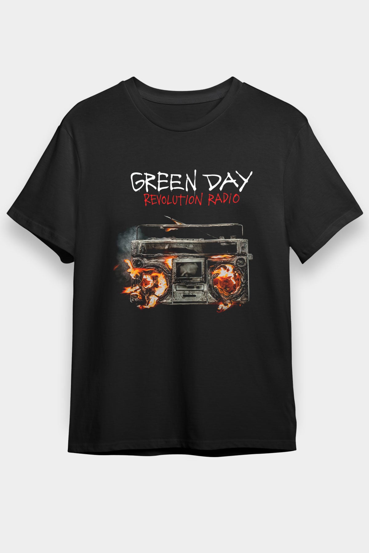 Green Day Siyah Unisex Tişört T-Shirt - TişörtFabrikası
