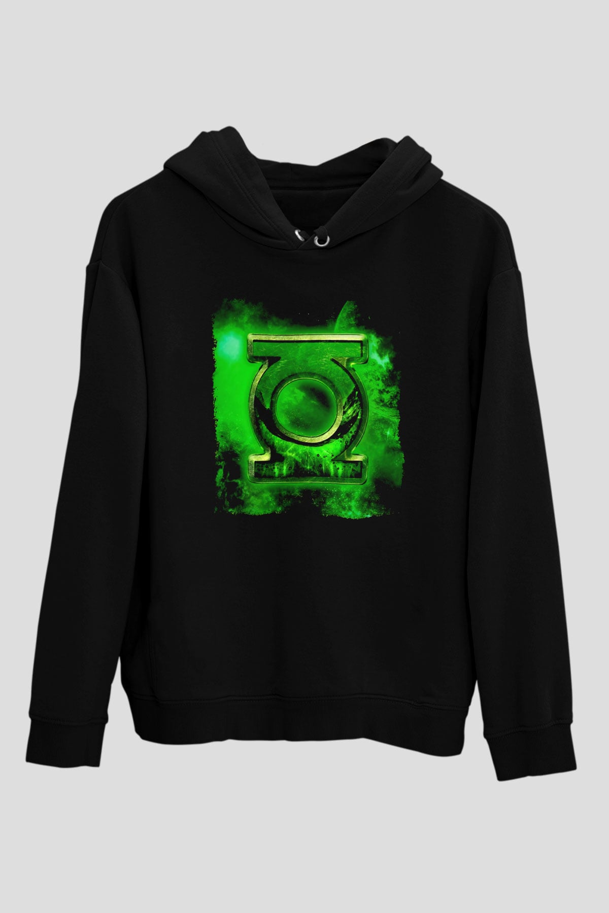 Green Lantern Siyah Unisex Hoodie