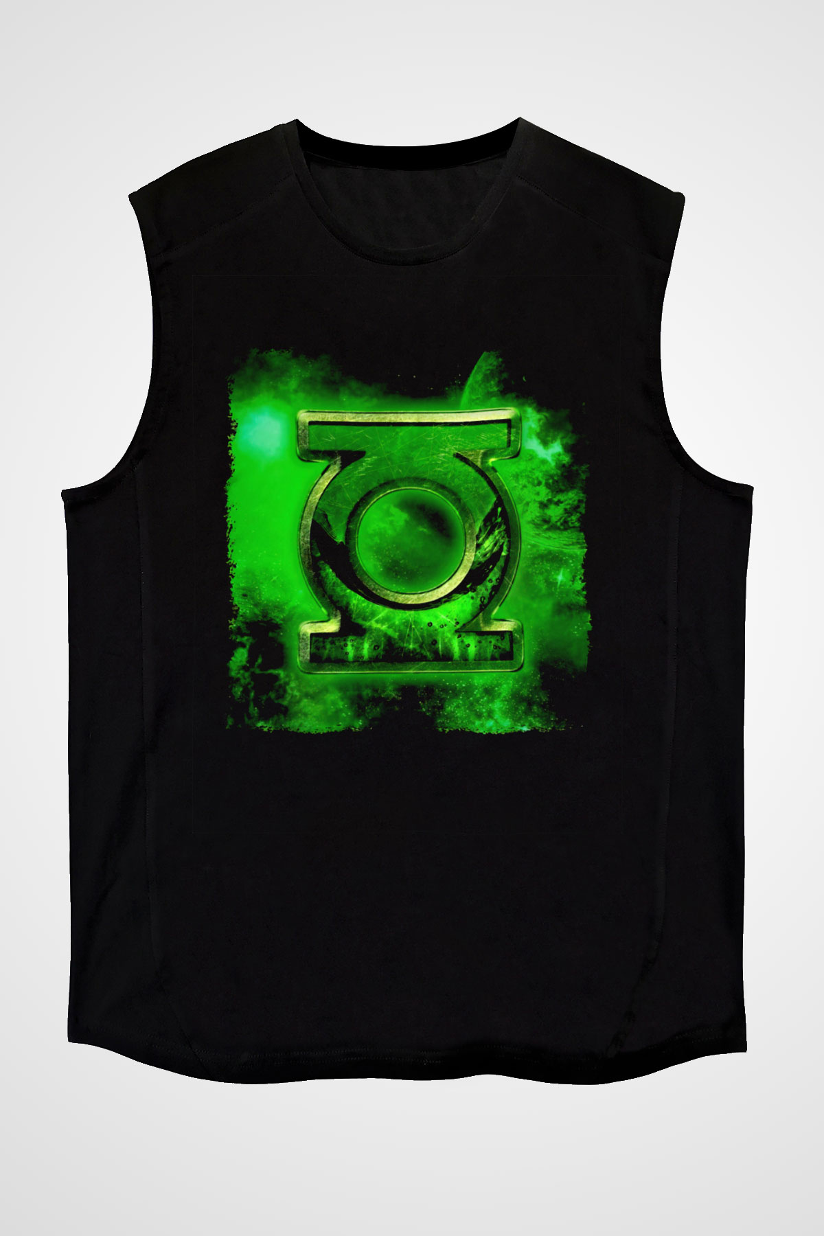Green Lantern Siyah Unisex  Kolsuz Tişört