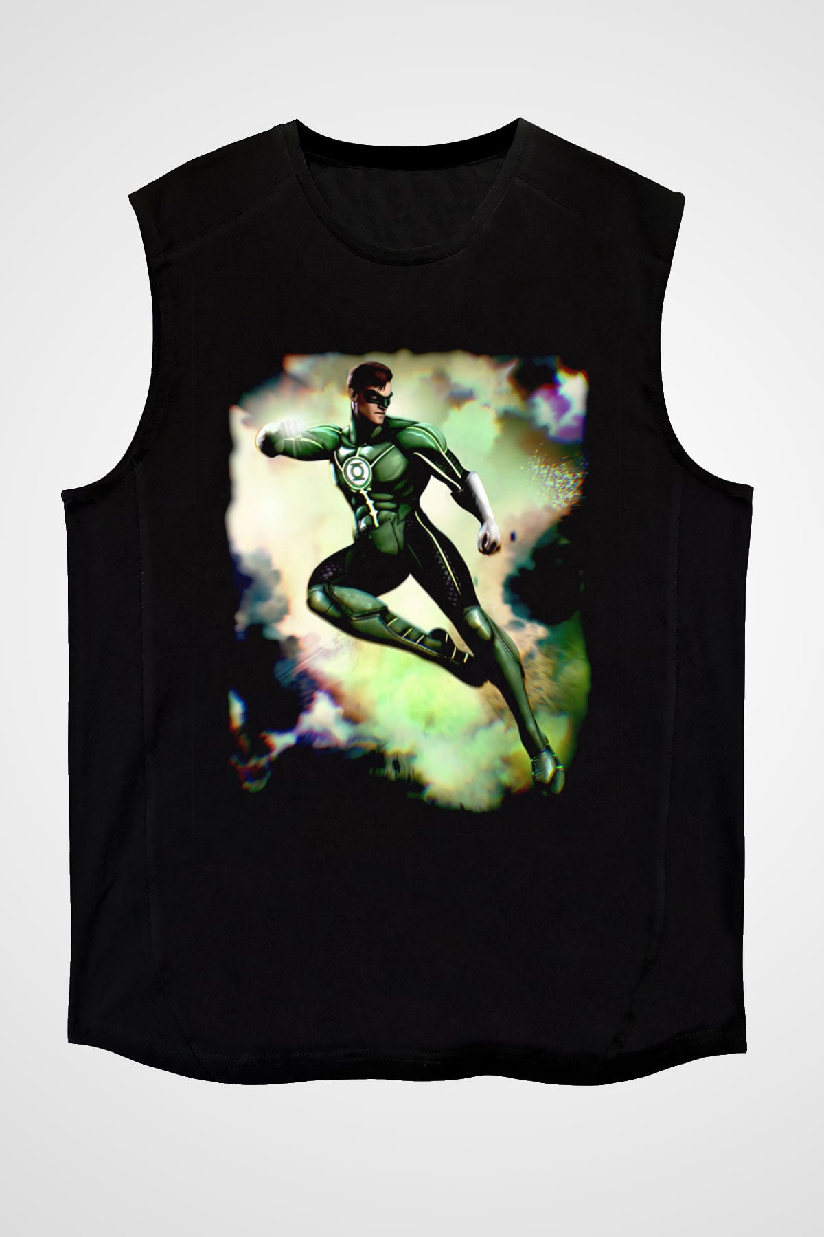 Green Lantern Siyah Unisex  Kolsuz Tişört