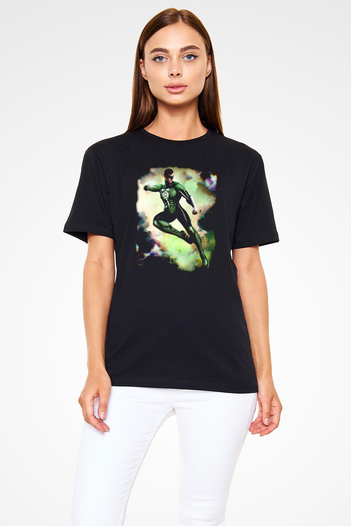 Green Lantern Siyah Unisex Tişört
