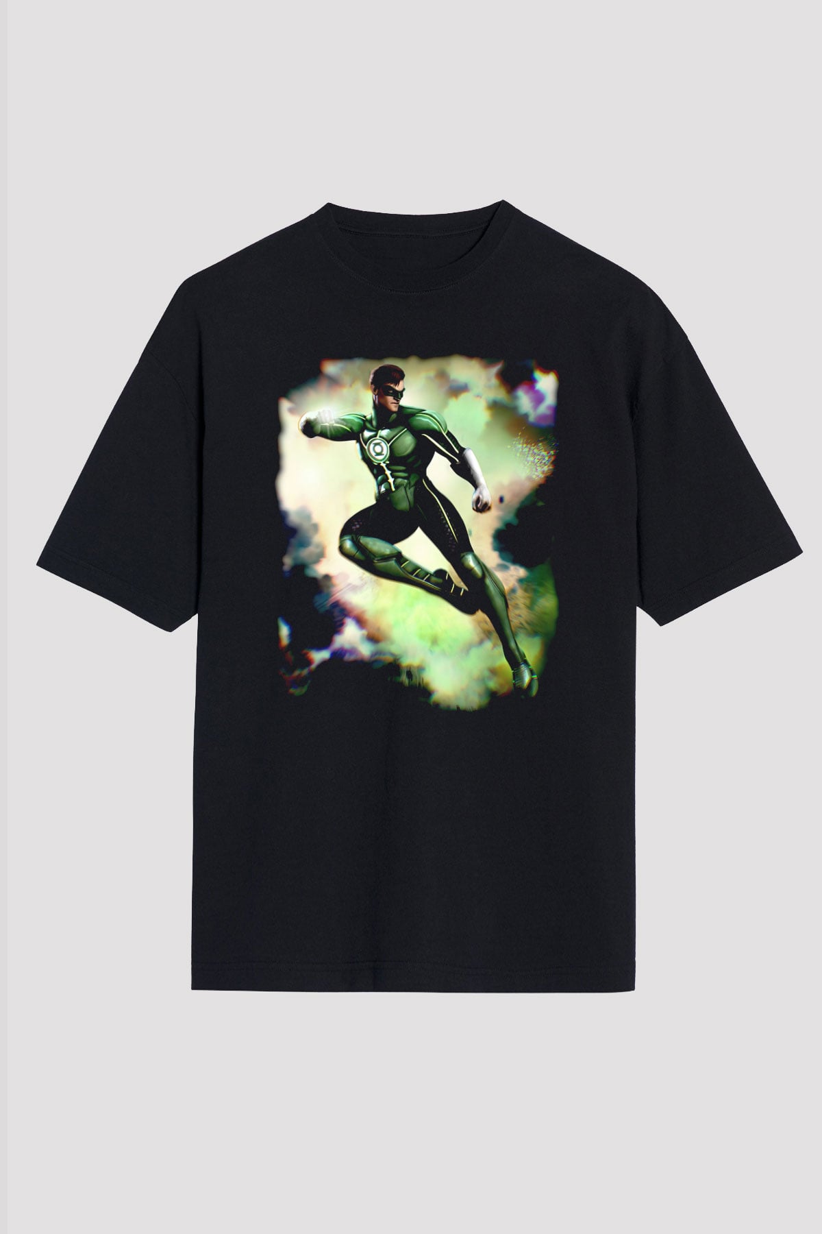 Green Lantern Siyah Oversize Tişört