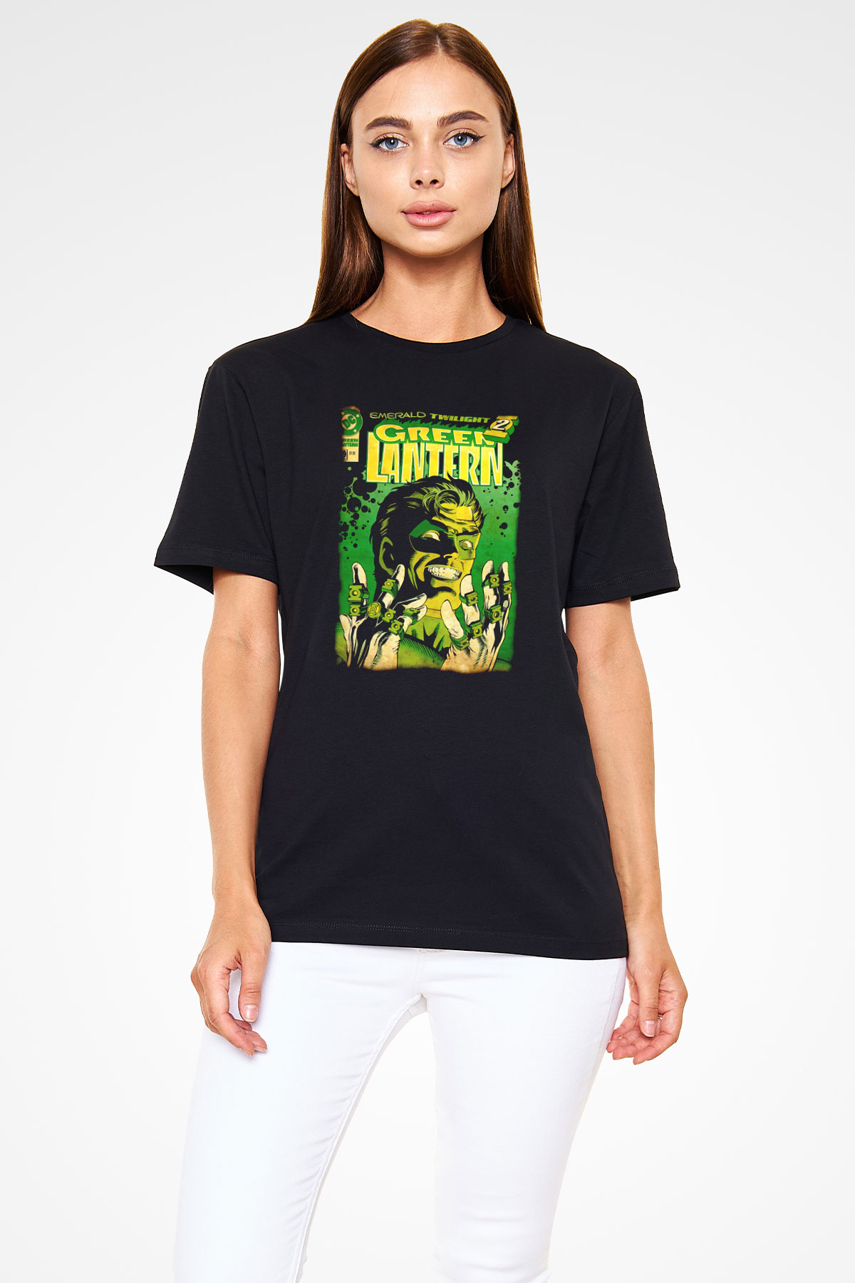 Green Lantern Siyah Unisex Tişört