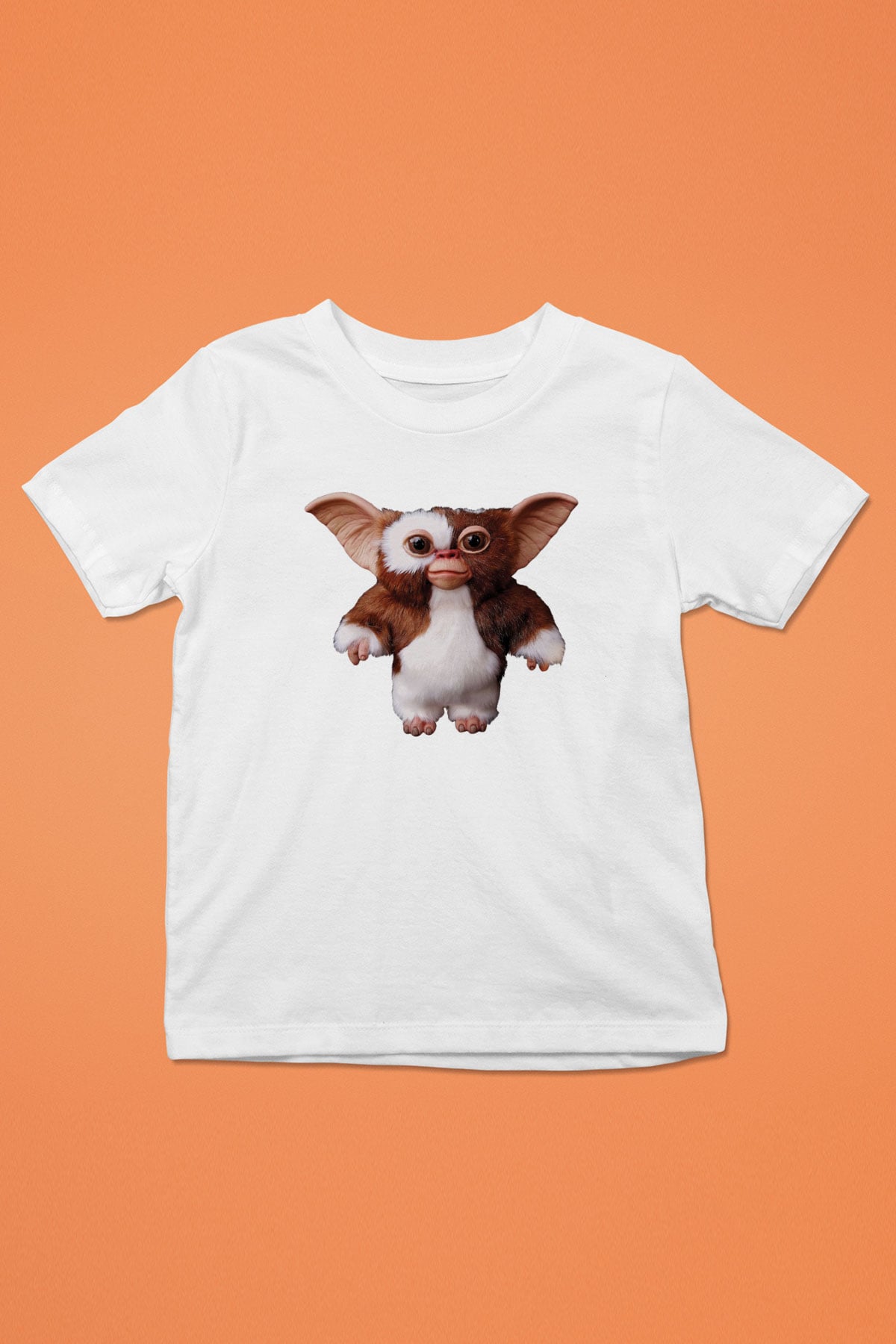 Gremlins Baskılı Beyaz Unisex Çocuk Tişört