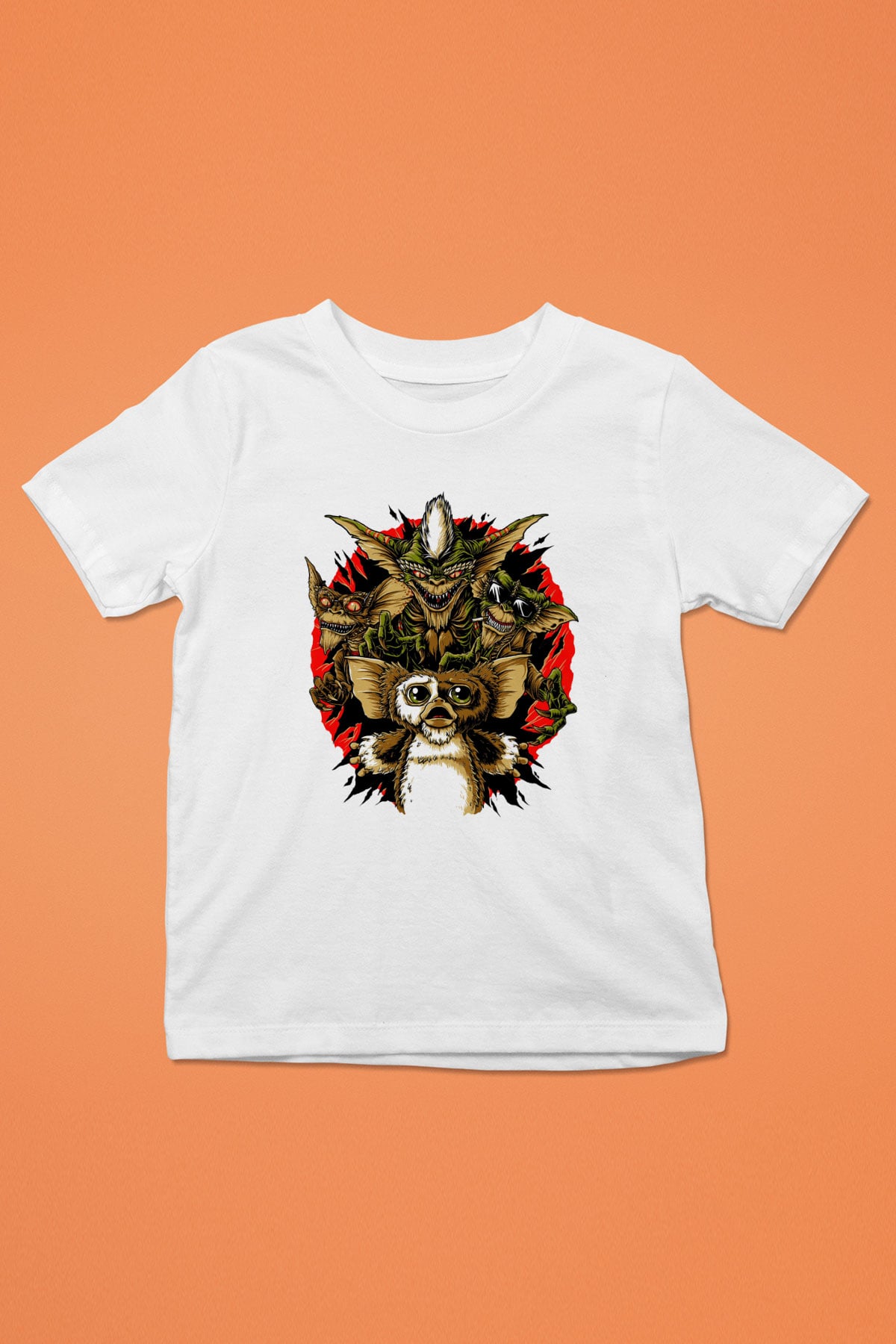 Gremlins Beyaz Unisex Çocuk Tişört