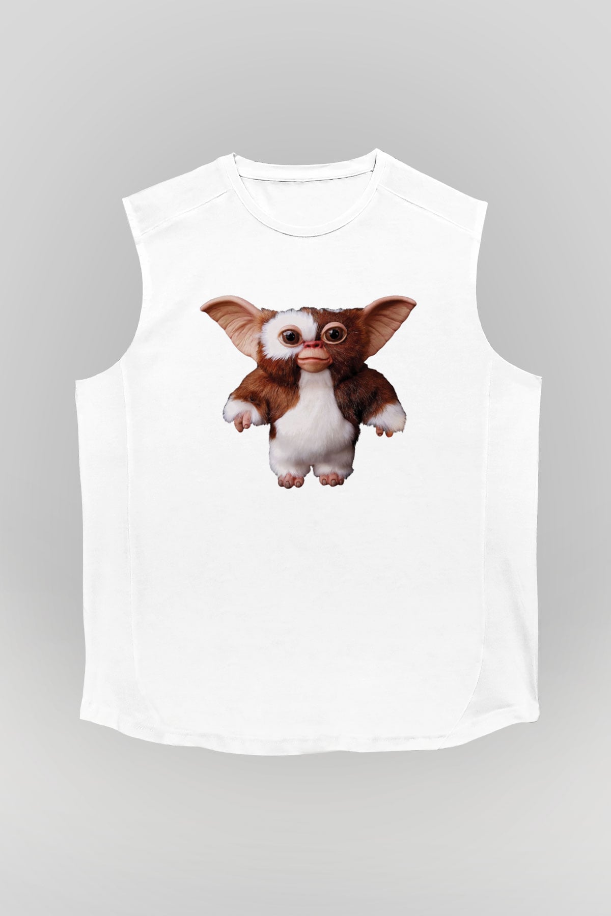 Gremlins Beyaz Unisex Kolsuz Tişört
