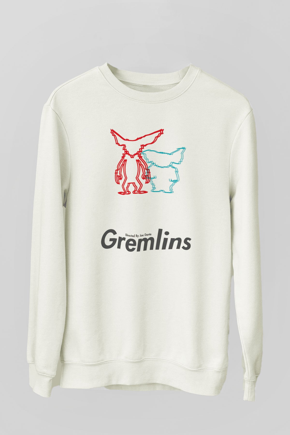 Gremlins Beyaz Unisex Sweatshirt