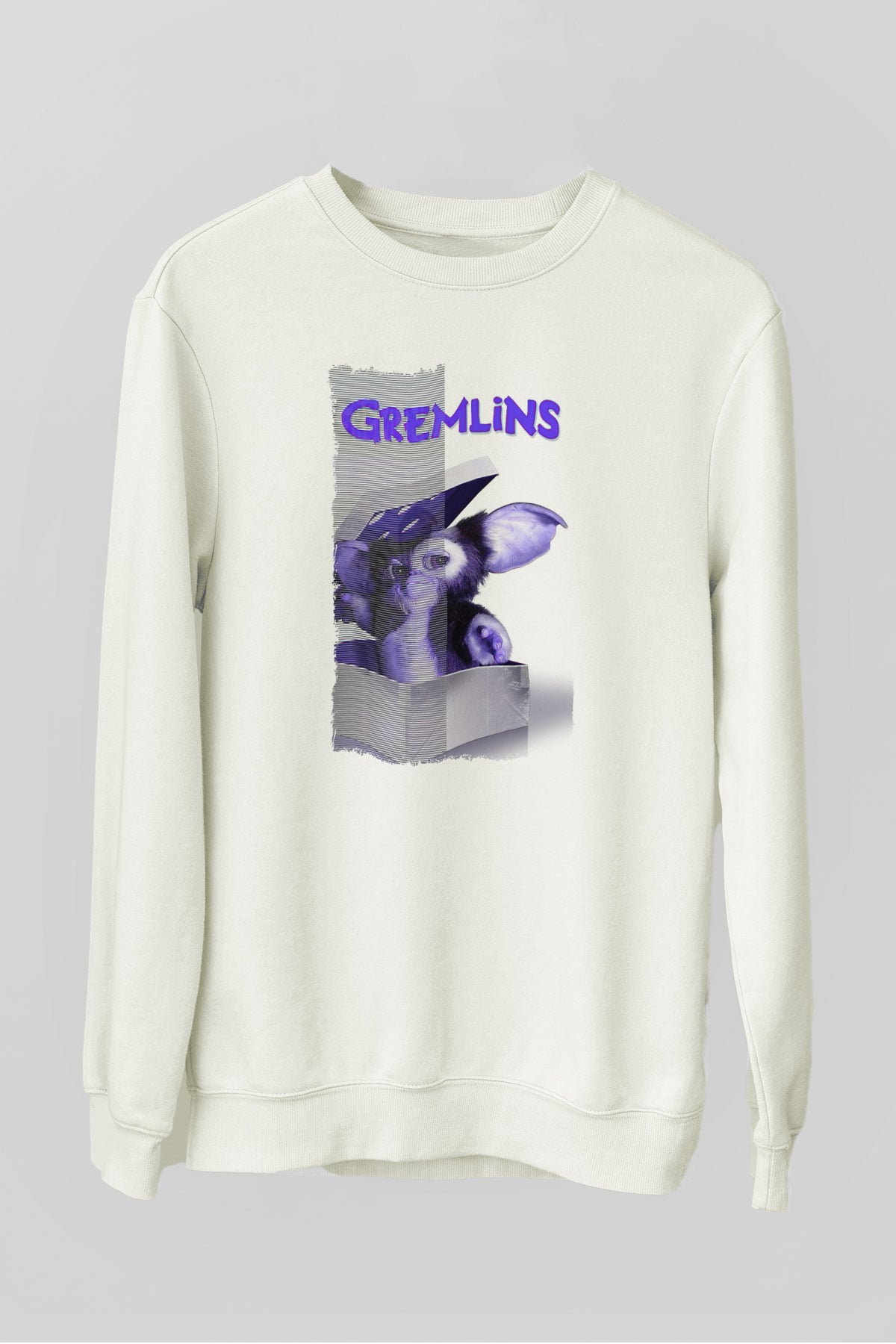 Gremlins Beyaz Unisex Sweatshirt
