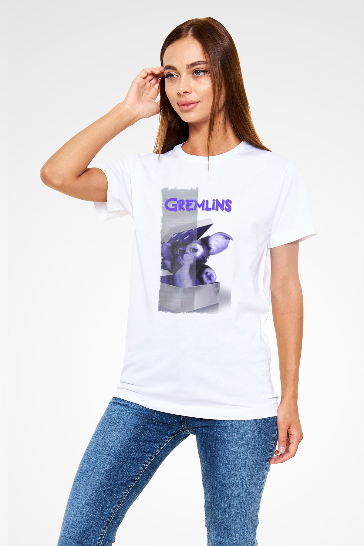 Gremlins Beyaz Unisex Tişört T-Shirt