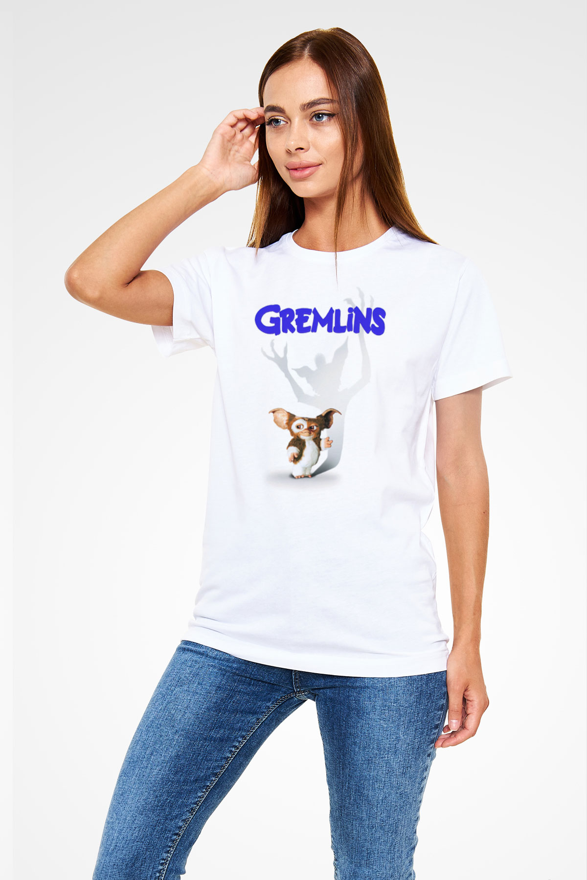 Gremlins Beyaz Unisex Tişört T-Shirt