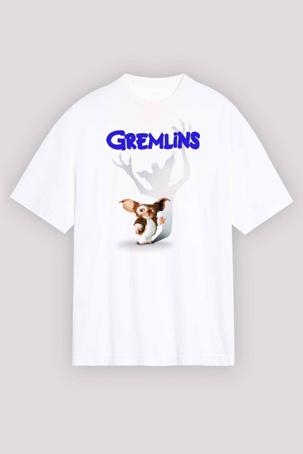 Gremlins Beyaz Oversize Tişört Oversize T-shirt
