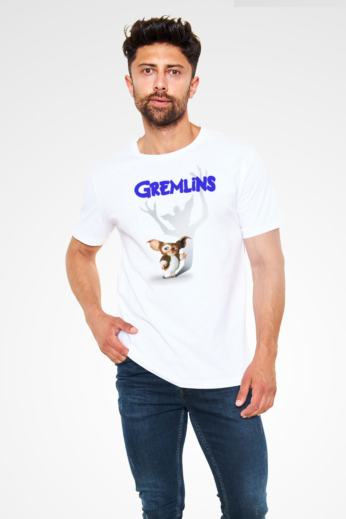 Gremlins Beyaz Unisex Tişört T-Shirt