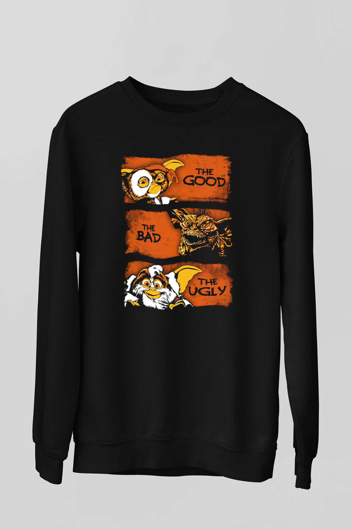 Gremlins Gremlinler Siyah Unisex Sweatshirt